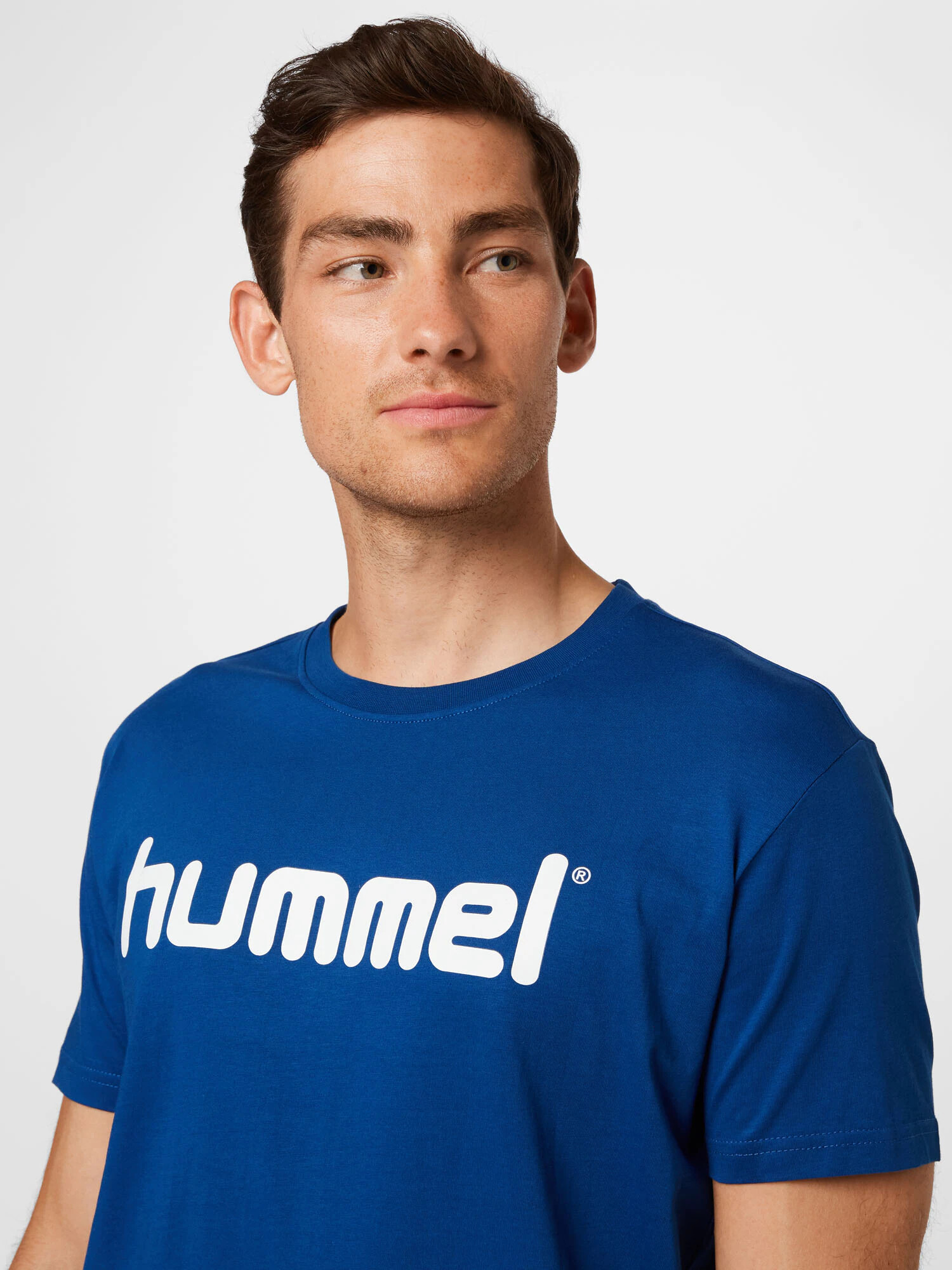 Hummel Tricou albastru regal / alb - Pled.ro