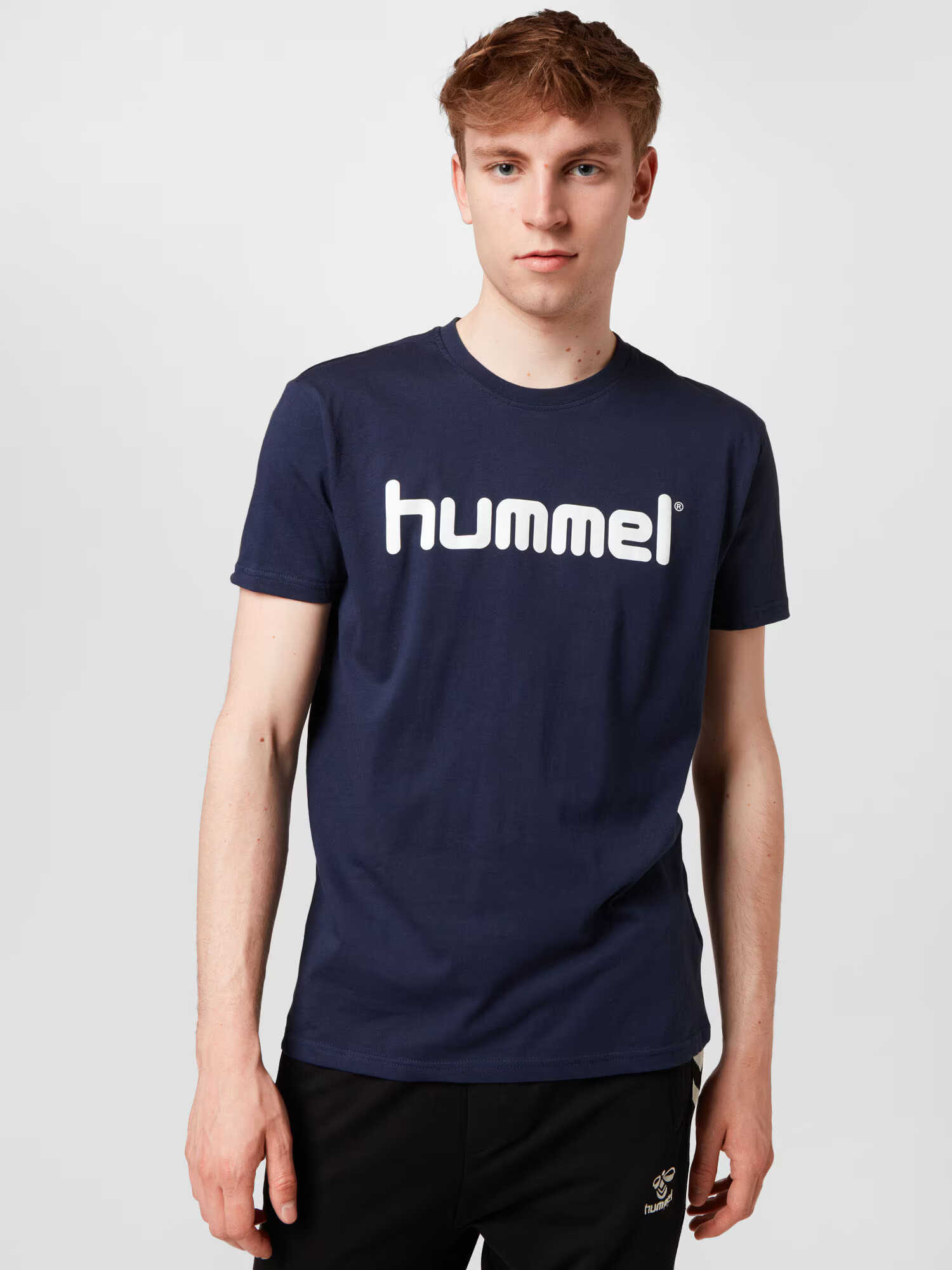 Hummel Tricou bleumarin / alb - Pled.ro