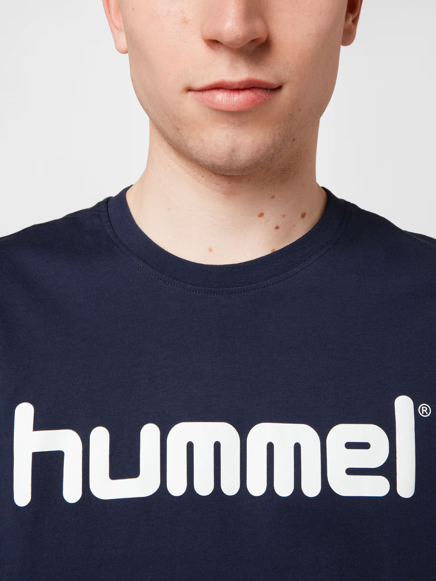 Hummel Tricou bleumarin / alb - Pled.ro