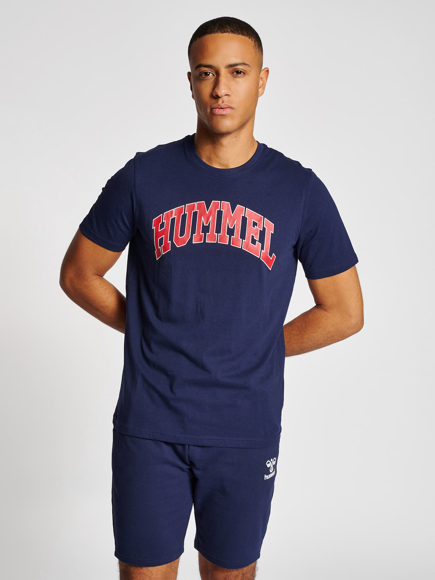 Hummel Tricou 'BILL' albastru marin / roșu rodie / alb - Pled.ro