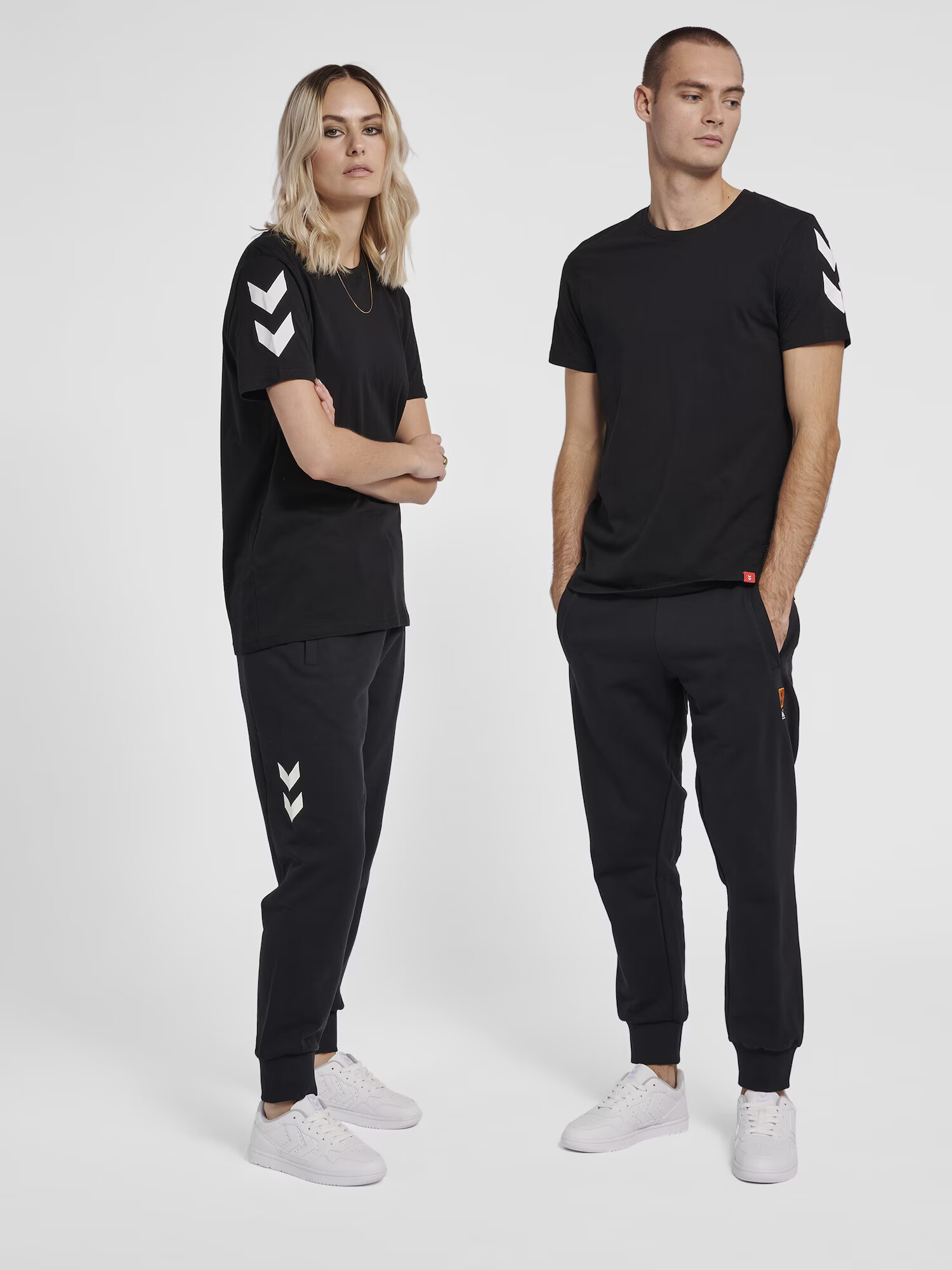 Hummel Tricou funcțional gri deschis / negru - Pled.ro