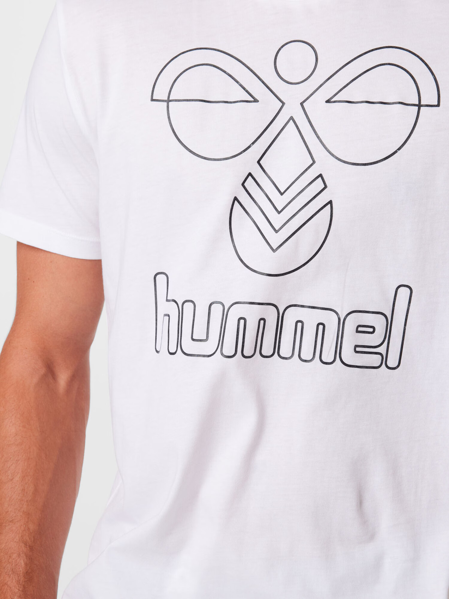 Hummel Tricou funcțional negru / alb - Pled.ro