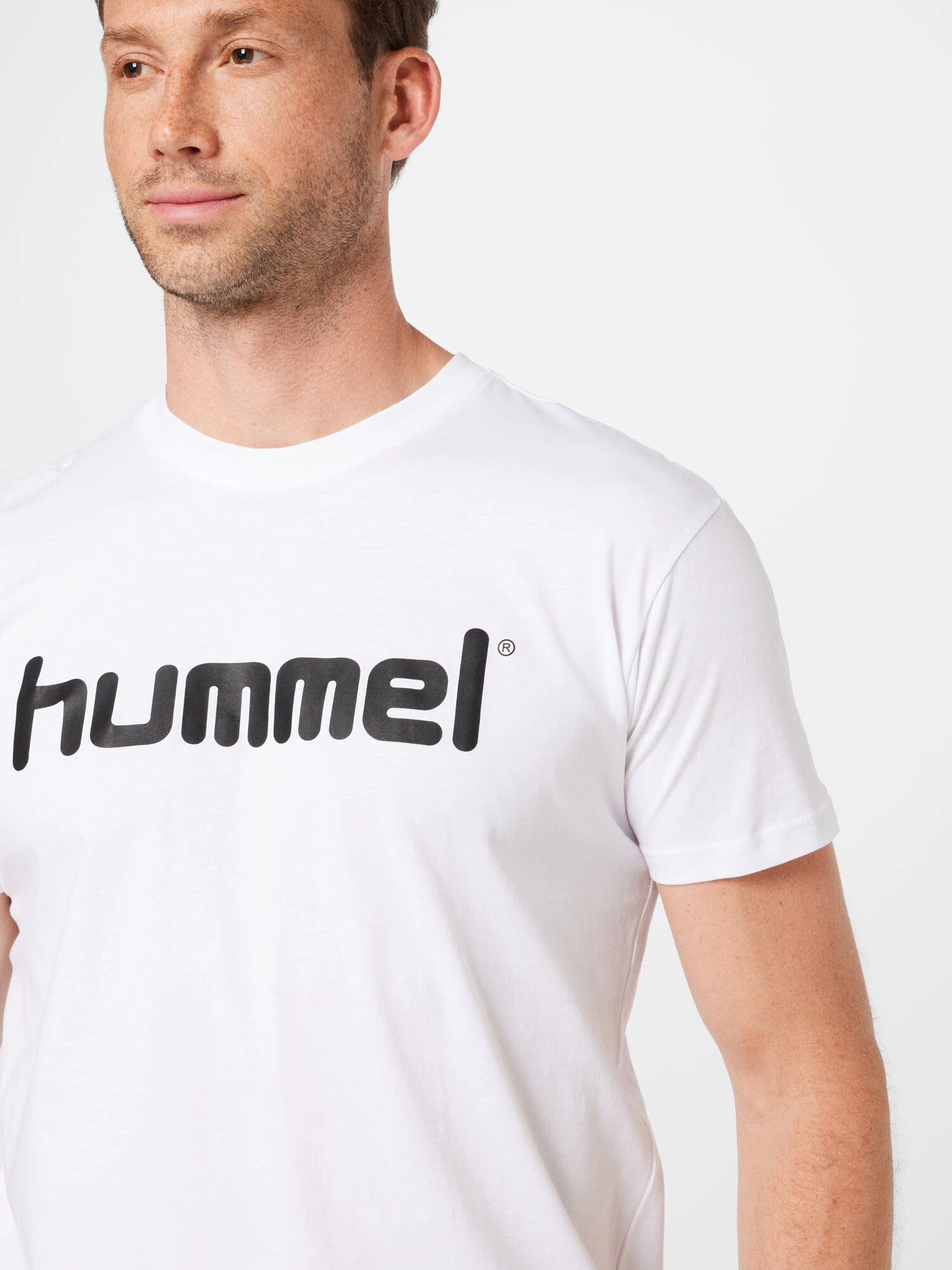 Hummel Tricou negru / alb - Pled.ro