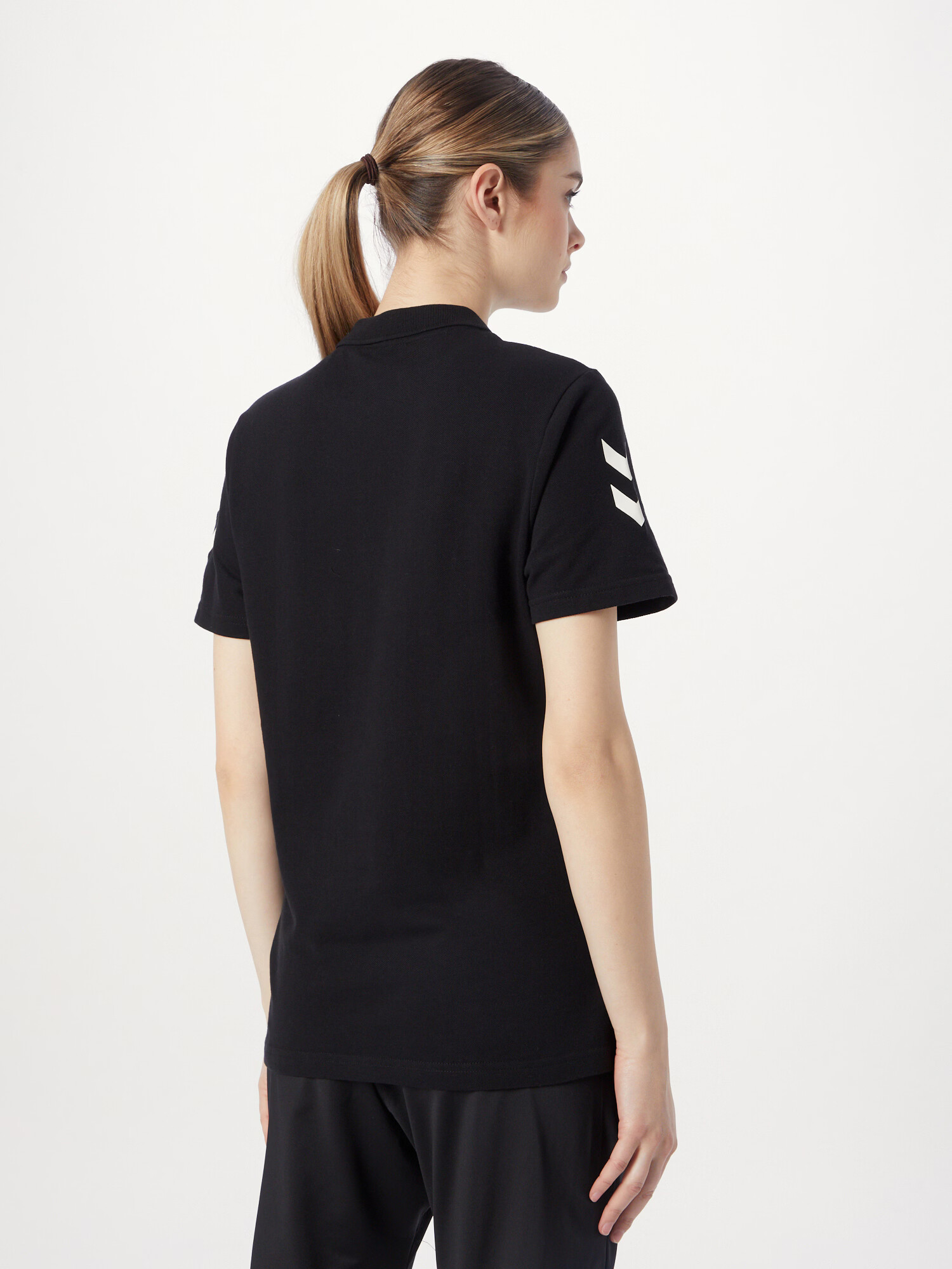 Hummel Tricou negru / alb - Pled.ro