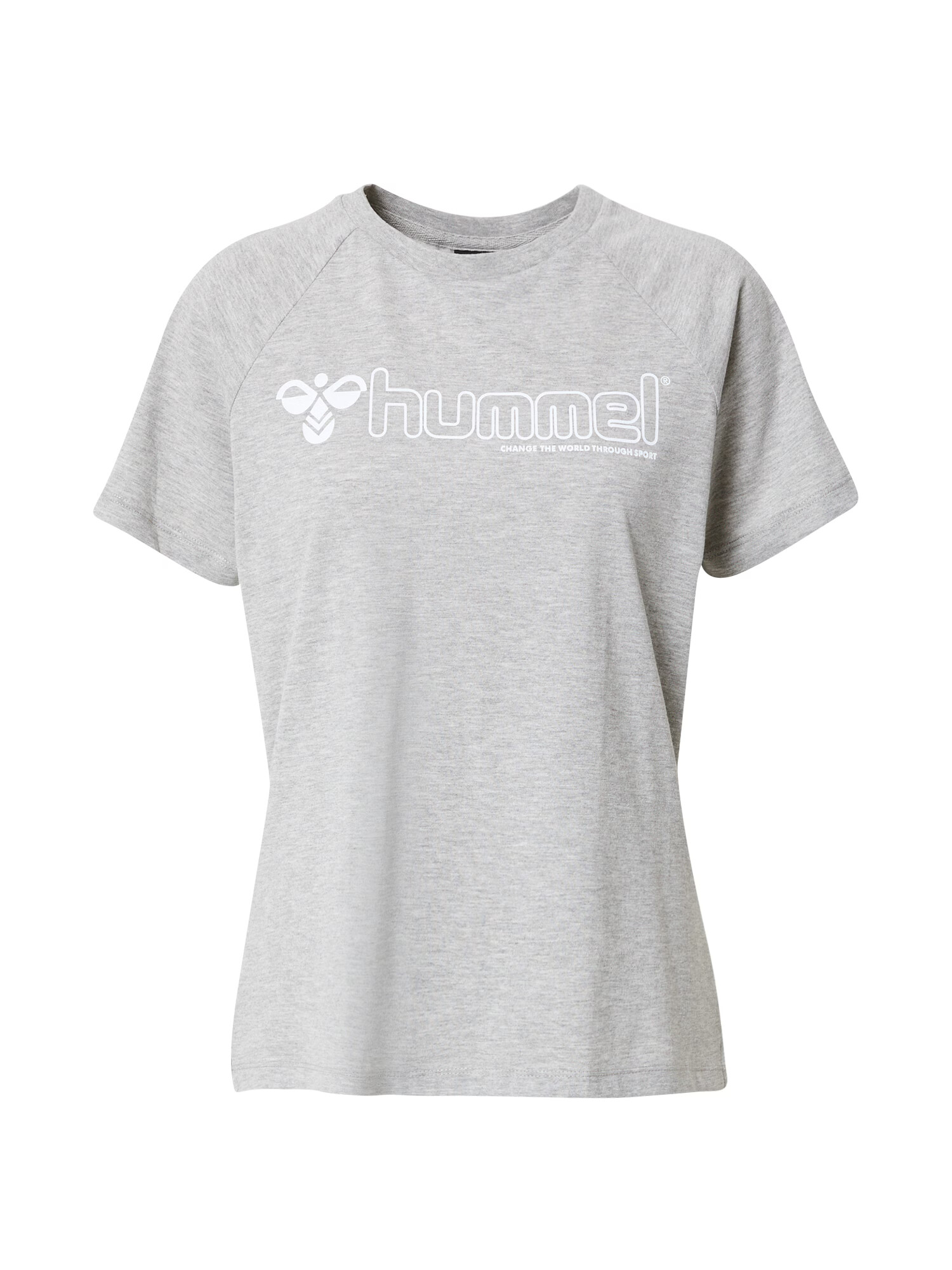 Hummel Tricou funcțional 'Noni 2.0' gri / alb - Pled.ro