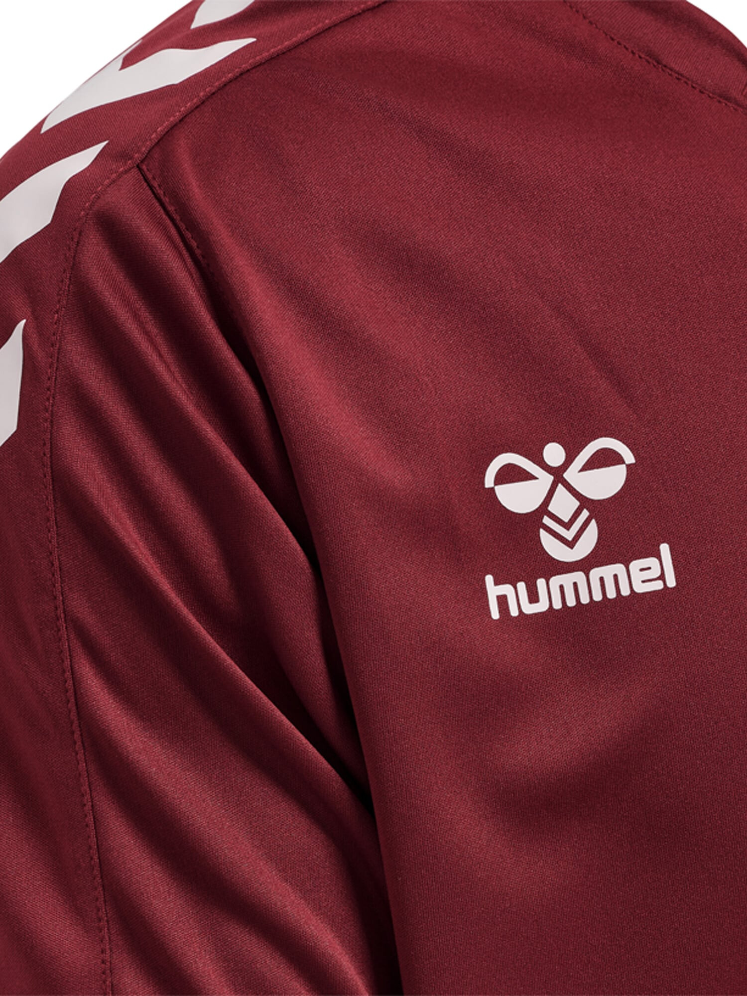 Hummel Tricot 'Poly' roșu bordeaux / alb - Pled.ro