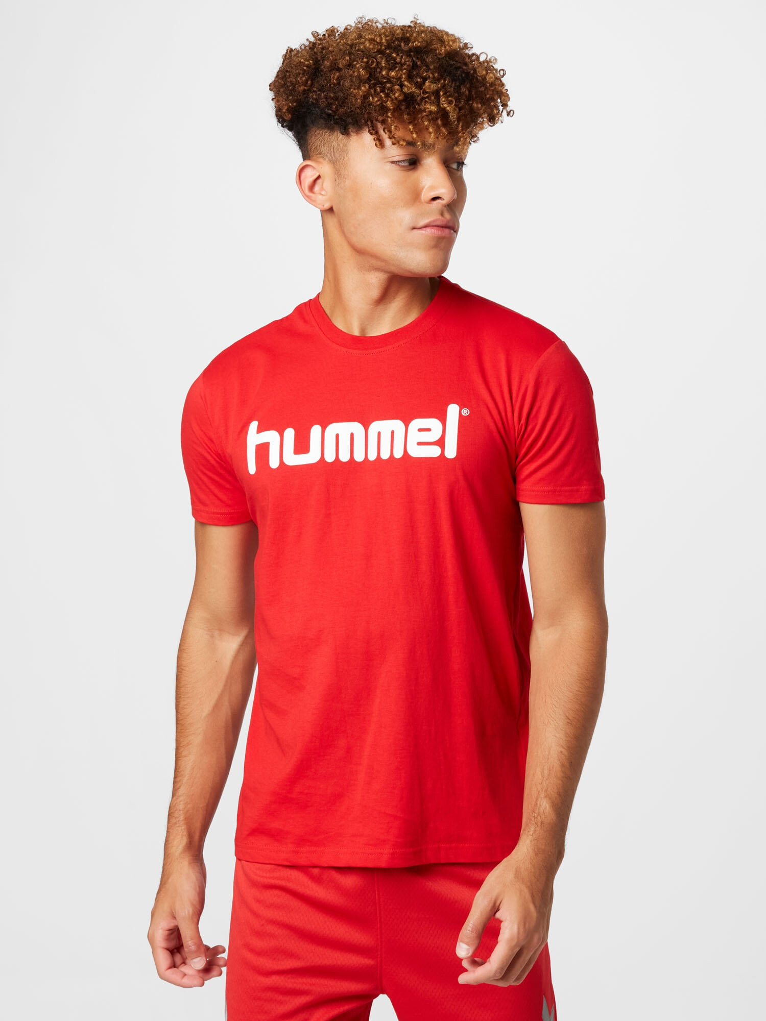 Hummel Tricou roșu / alb - Pled.ro