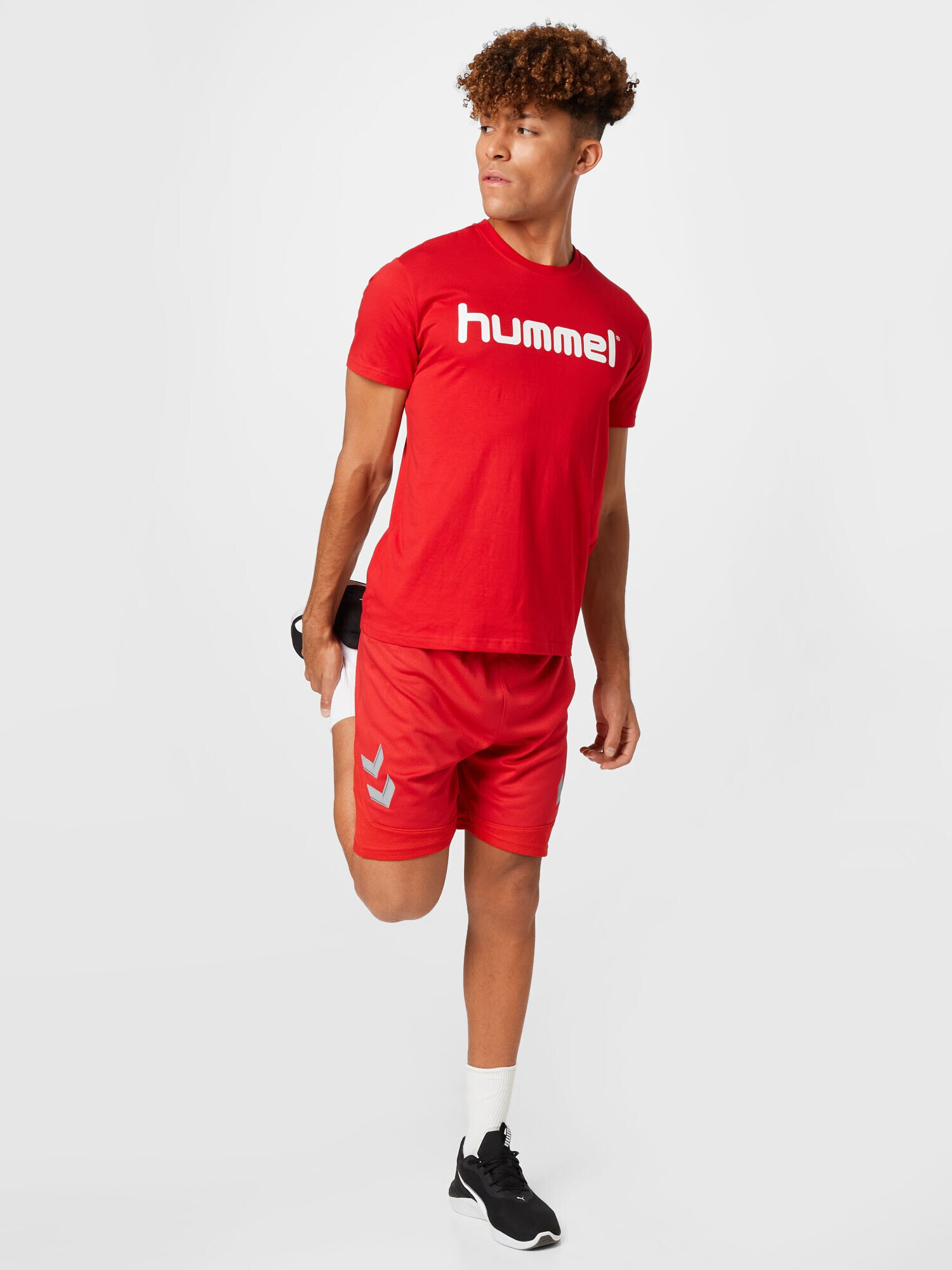 Hummel Tricou roșu / alb - Pled.ro