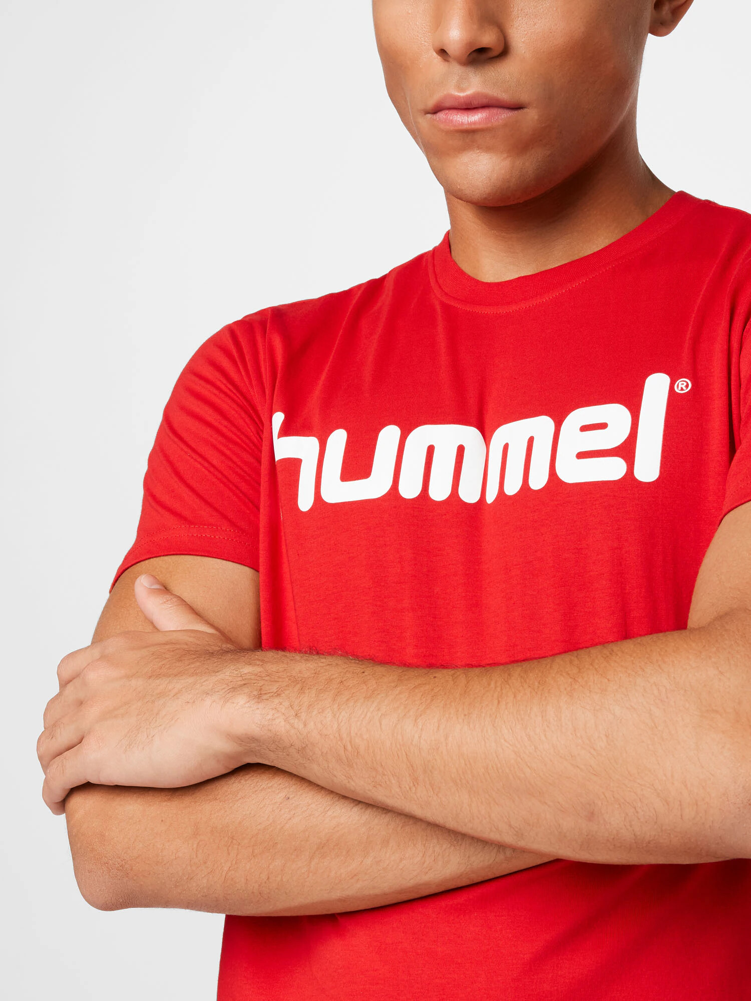 Hummel Tricou roșu / alb - Pled.ro