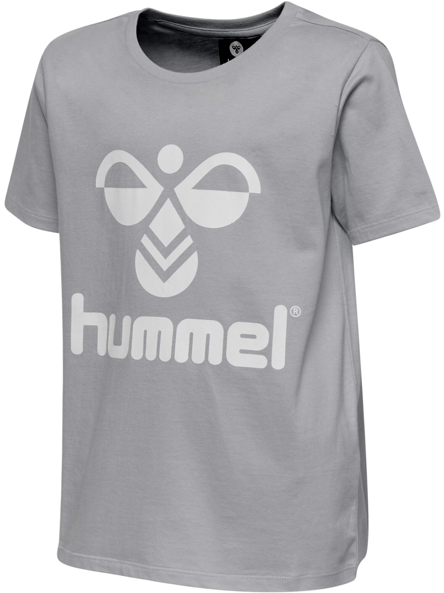 Hummel Tricou 'Tres' gri amestecat / alb - Pled.ro