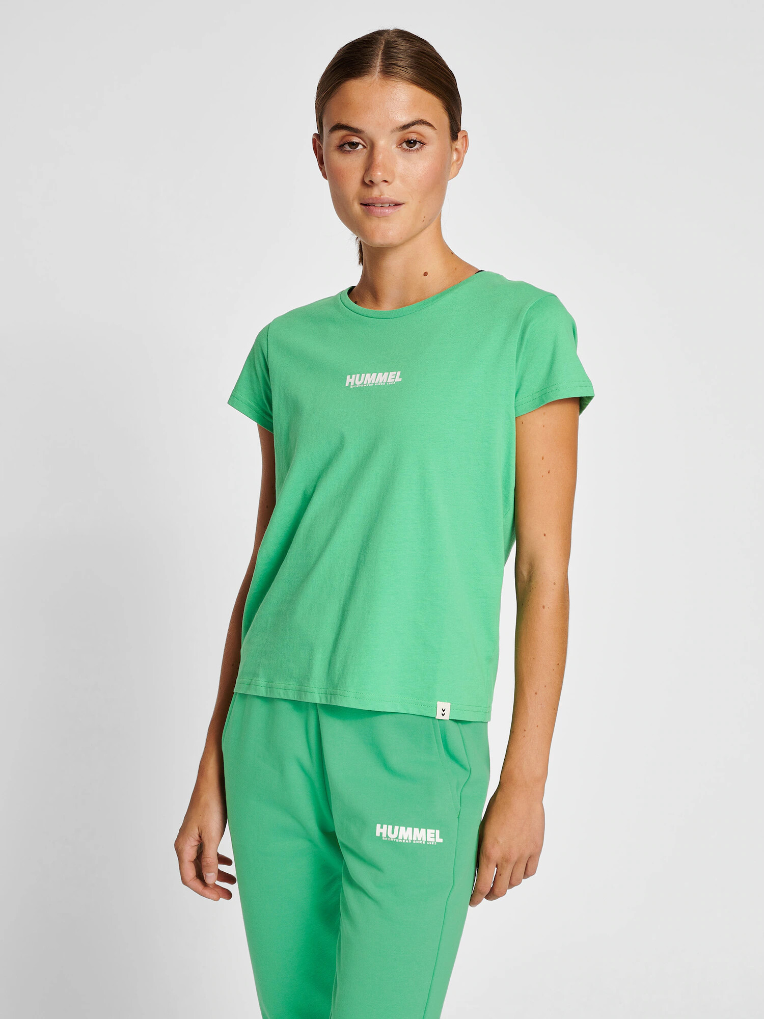 Hummel Tricou 'LEGACY' verde / alb - Pled.ro