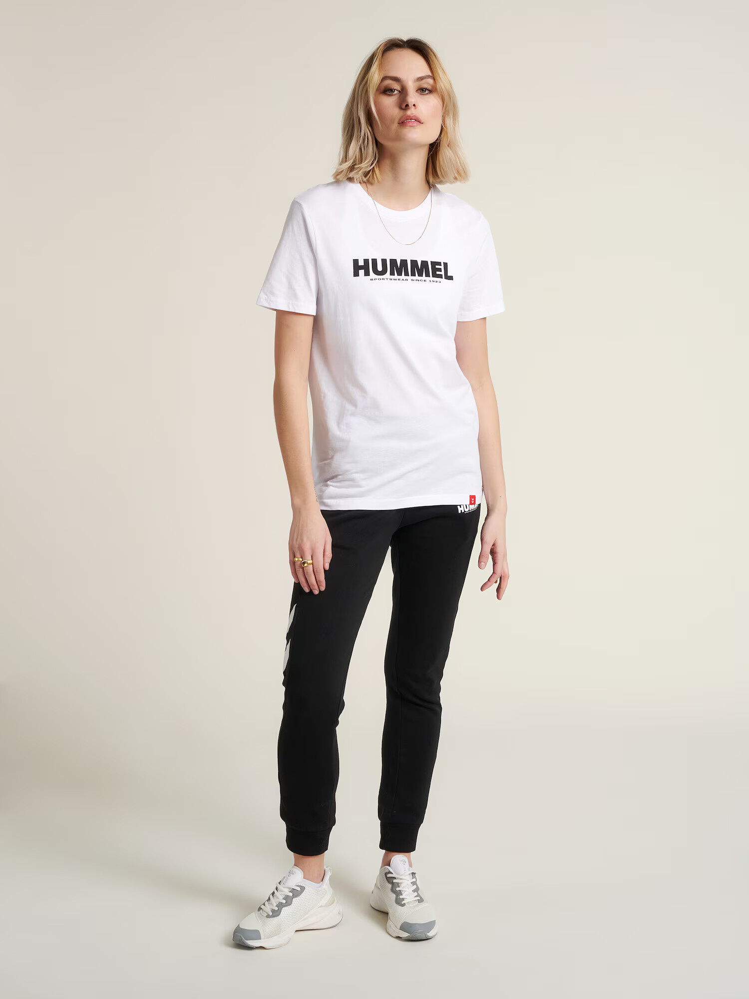 Hummel Tricou funcțional negru / alb - Pled.ro