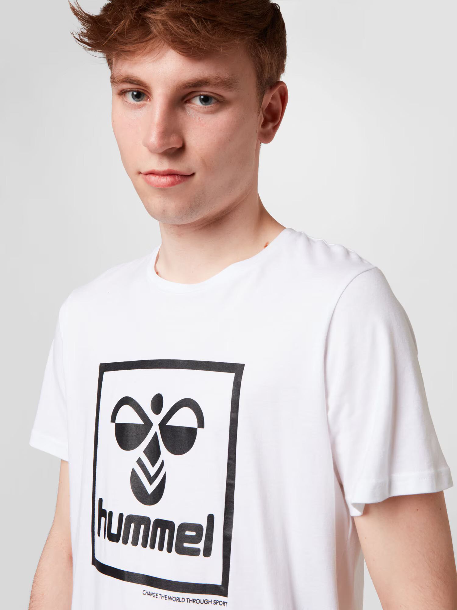 Hummel Tricou negru / alb - Pled.ro