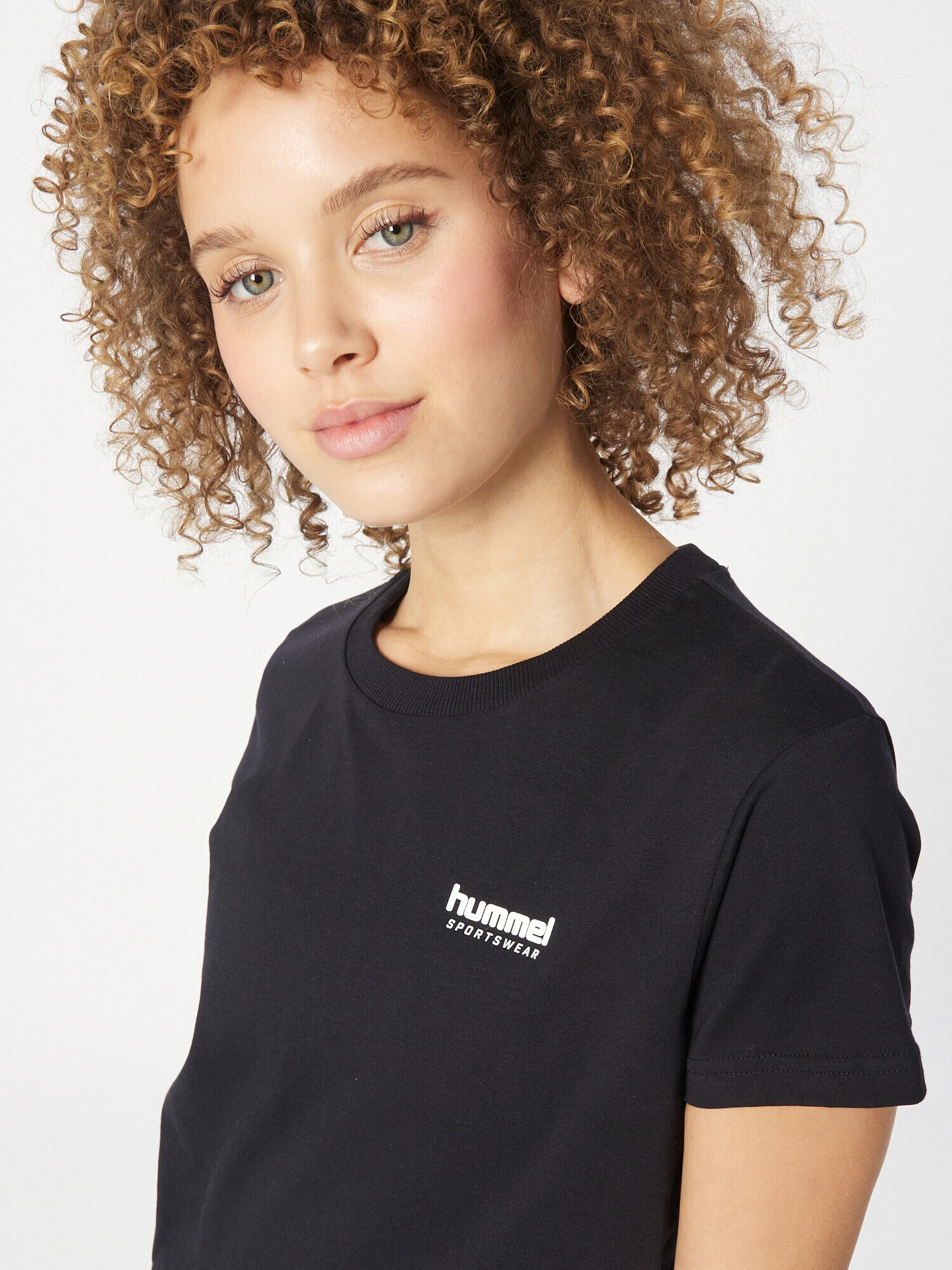 Hummel Tricou 'Kristy' negru / alb - Pled.ro