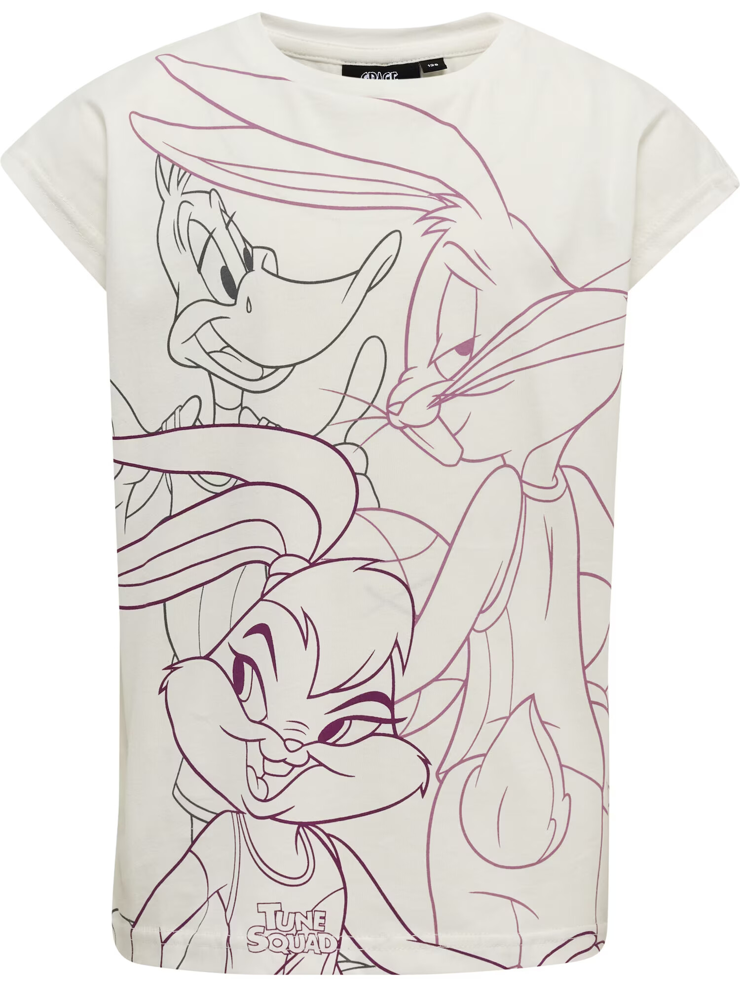 Hummel Tricou 'Space Jam Diez' lila / alb - Pled.ro