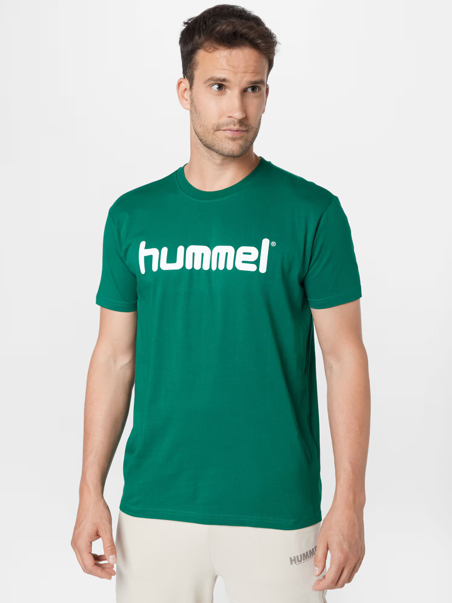 Hummel Tricou verde / alb - Pled.ro