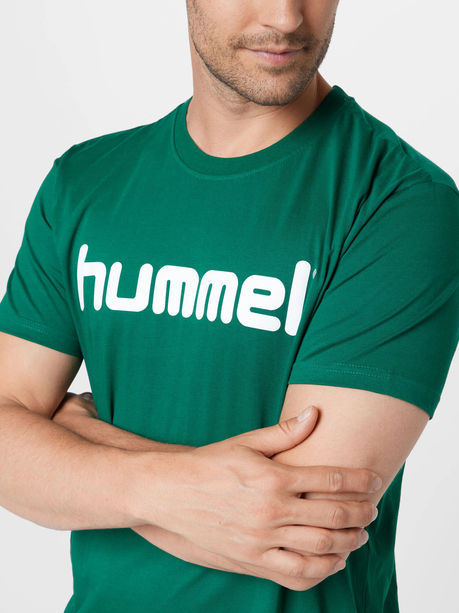 Hummel Tricou verde / alb - Pled.ro