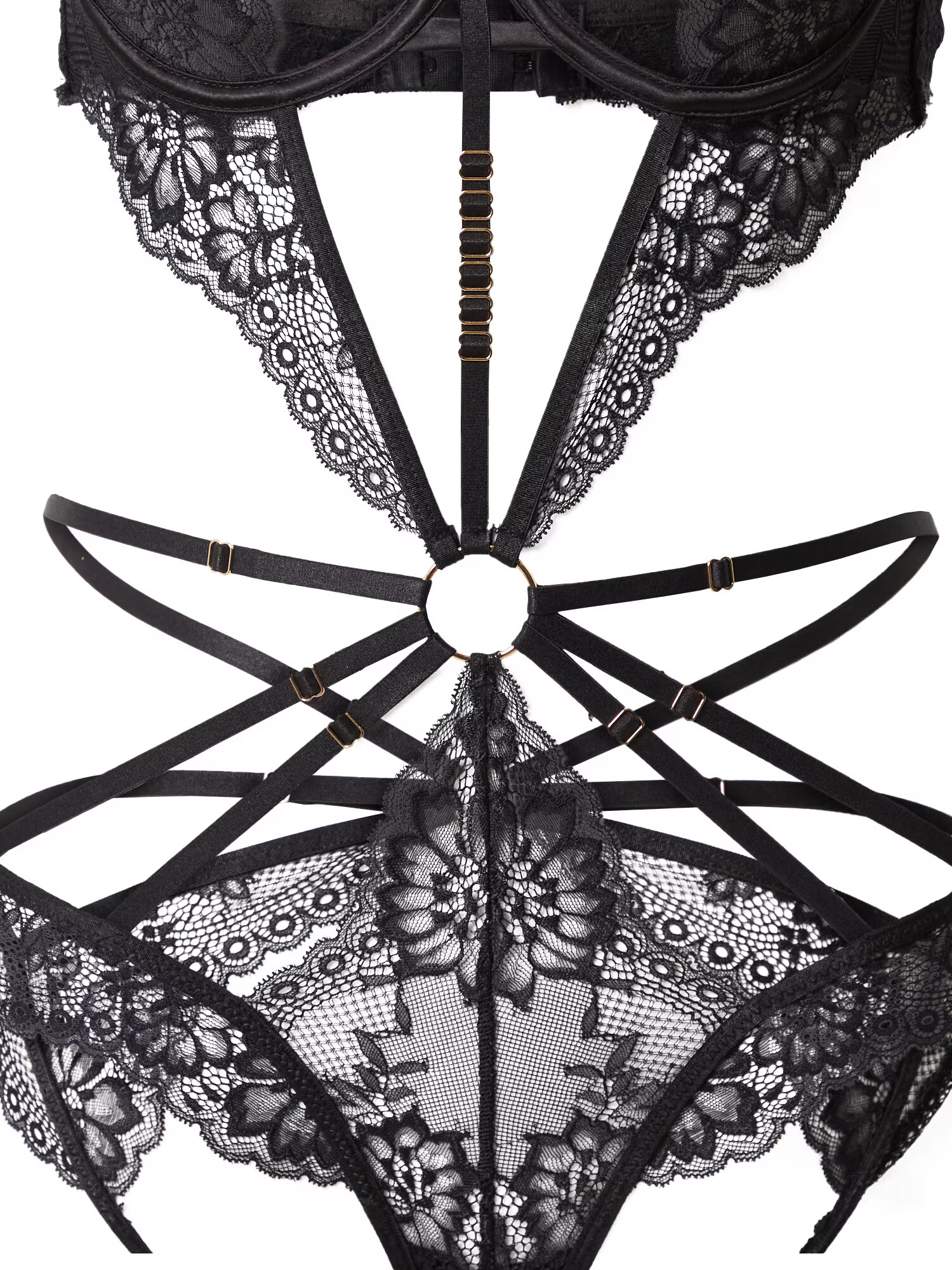 Hunkemöller Body 'Bisous' negru - Pled.ro