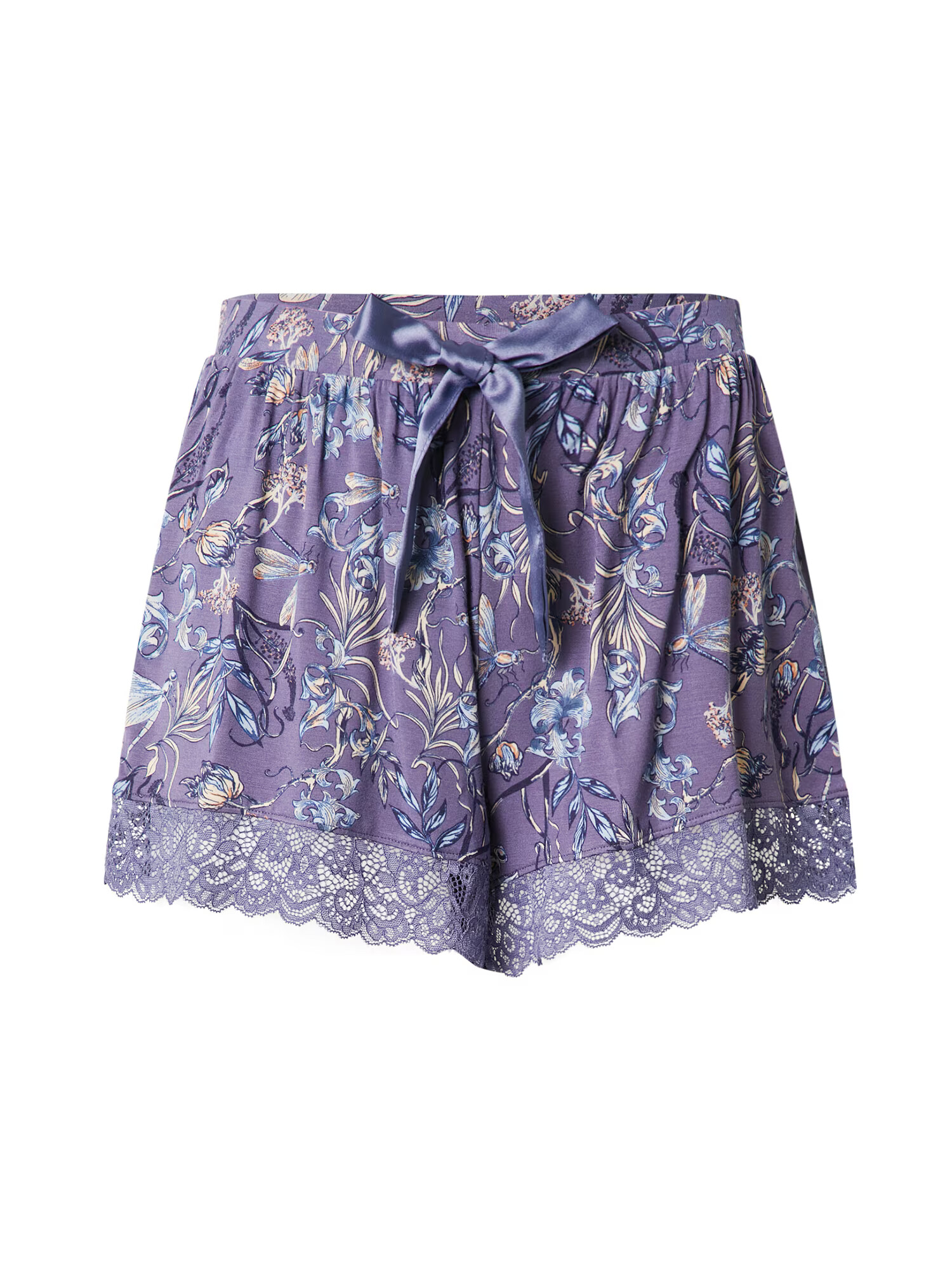 Hunkemöller Pantaloni de pijama crem / albastru deschis / albastru violet / mov lavandă - Pled.ro