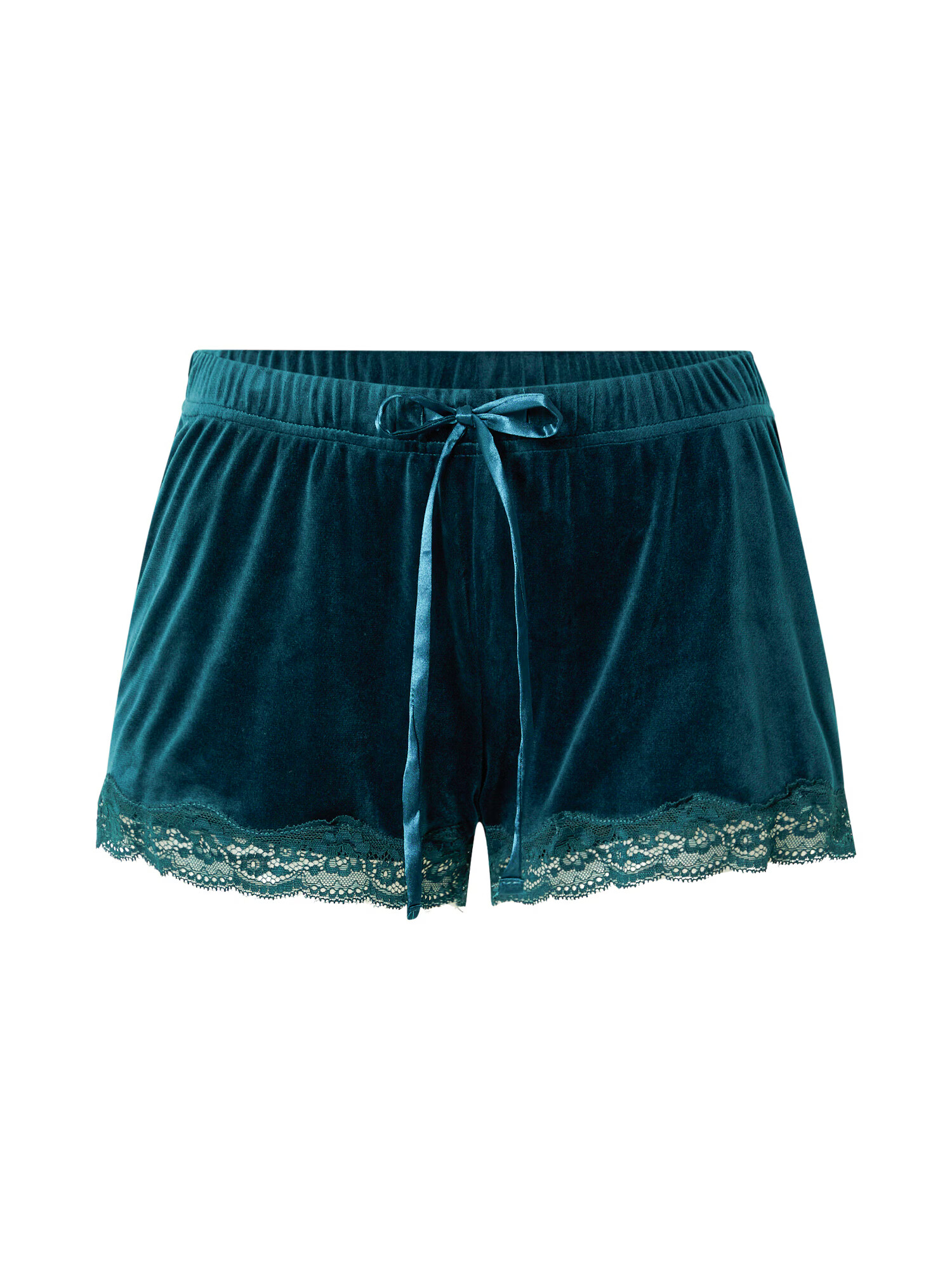 Hunkemöller Pantaloni de pijama verde smarald - Pled.ro