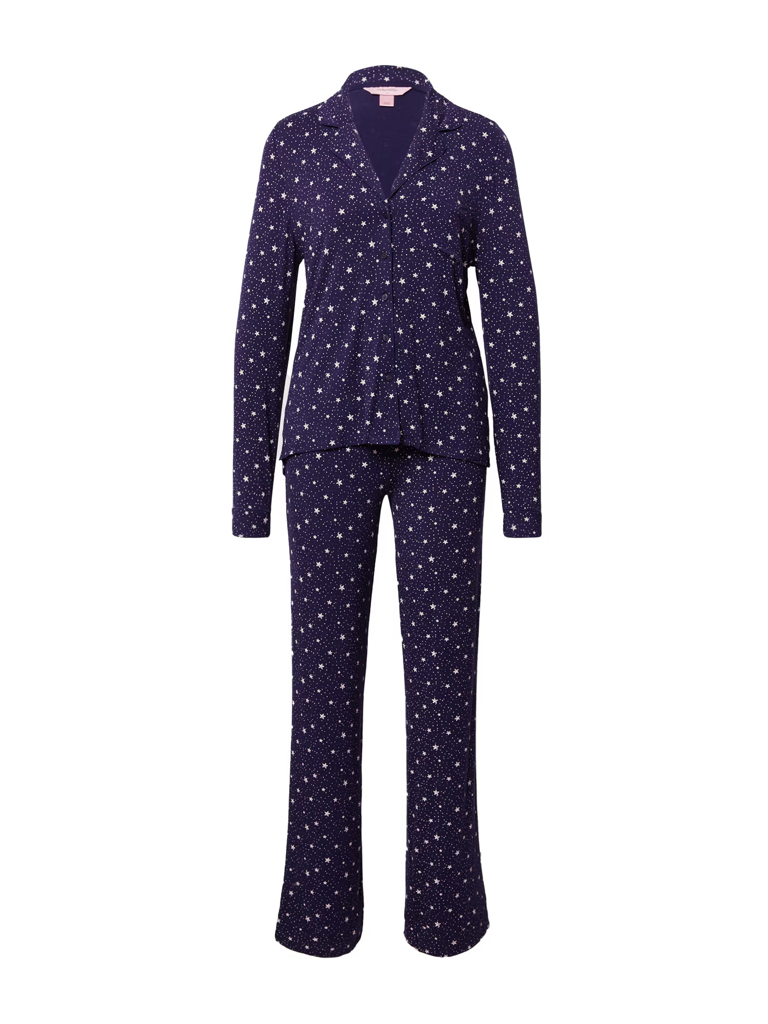 Hunkemöller Pijama bleumarin / alb - Pled.ro