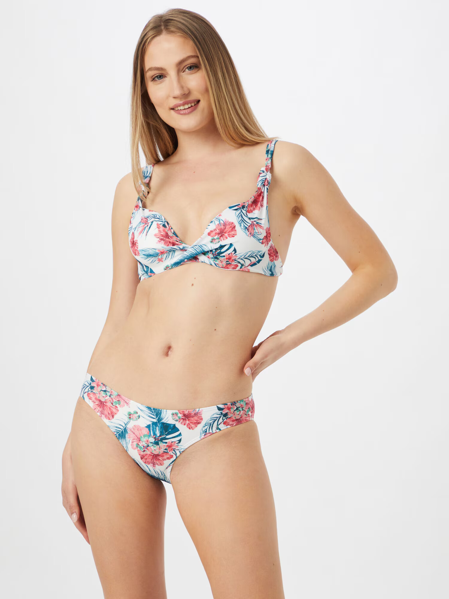 Hunkemöller Slip albastru / roșu / alb - Pled.ro