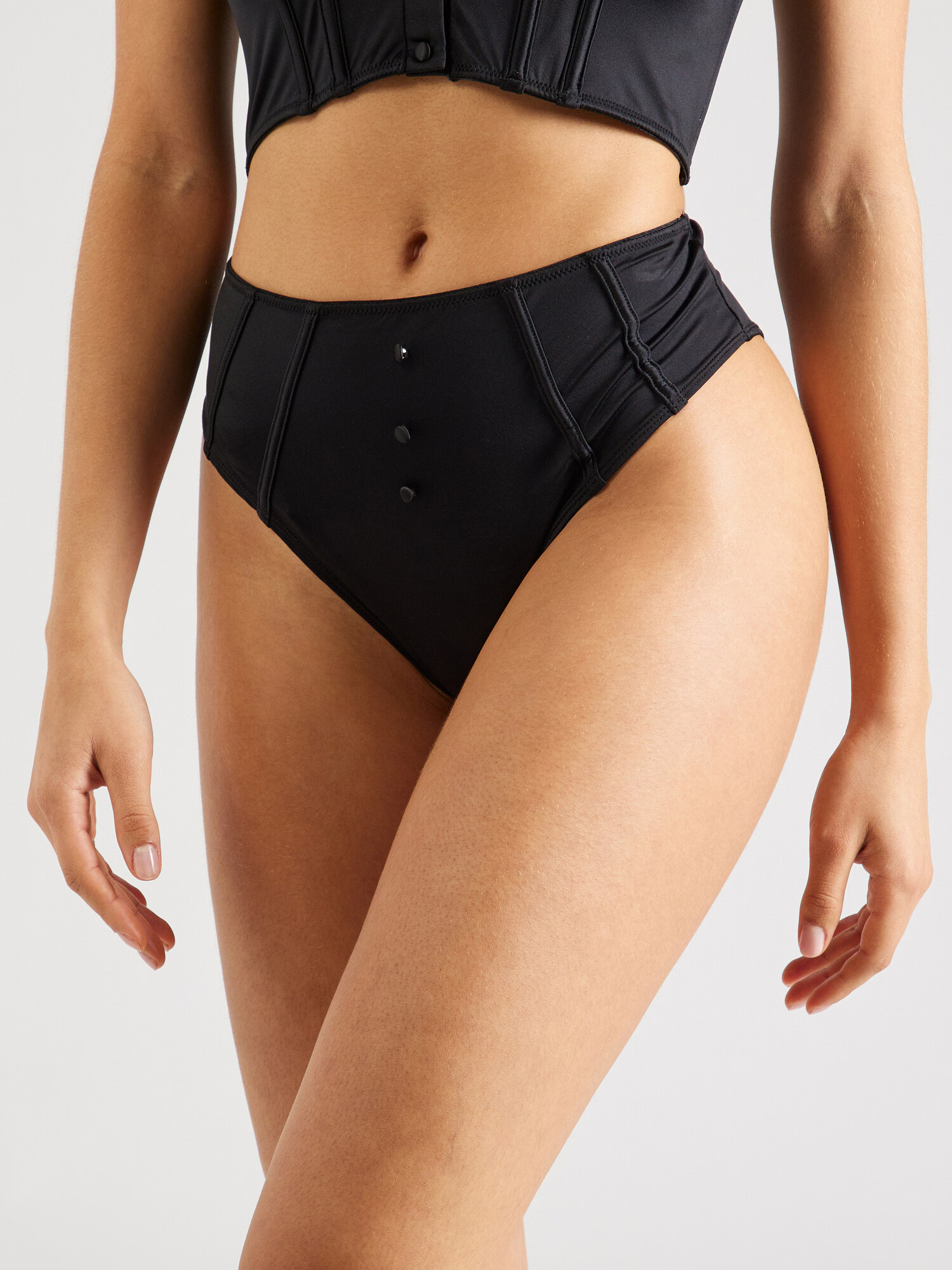 Hunkemöller Slip 'Bridget Bunny' negru / alb - Pled.ro