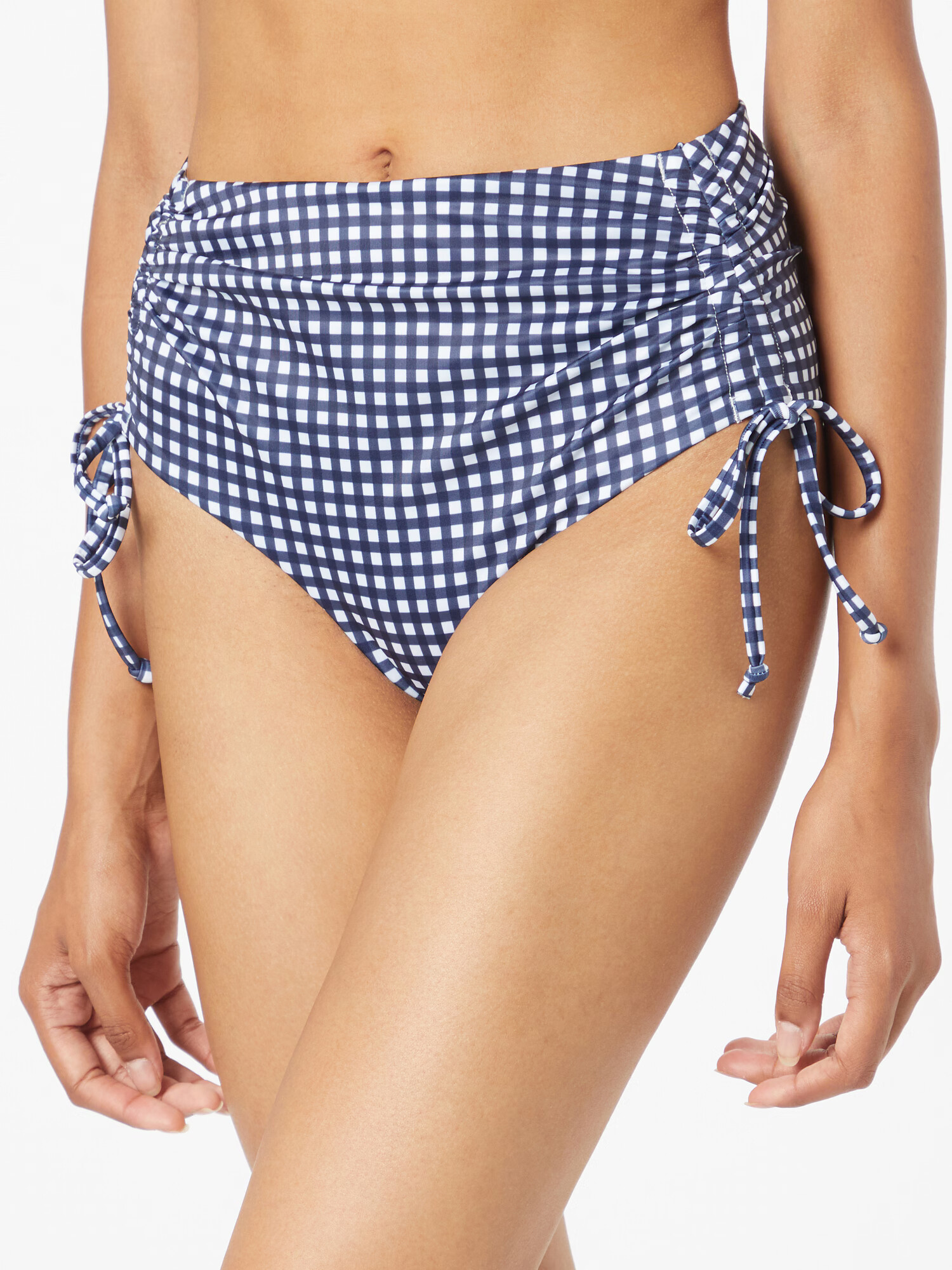 Hunkemöller Slip costum de baie albastru închis / alb - Pled.ro