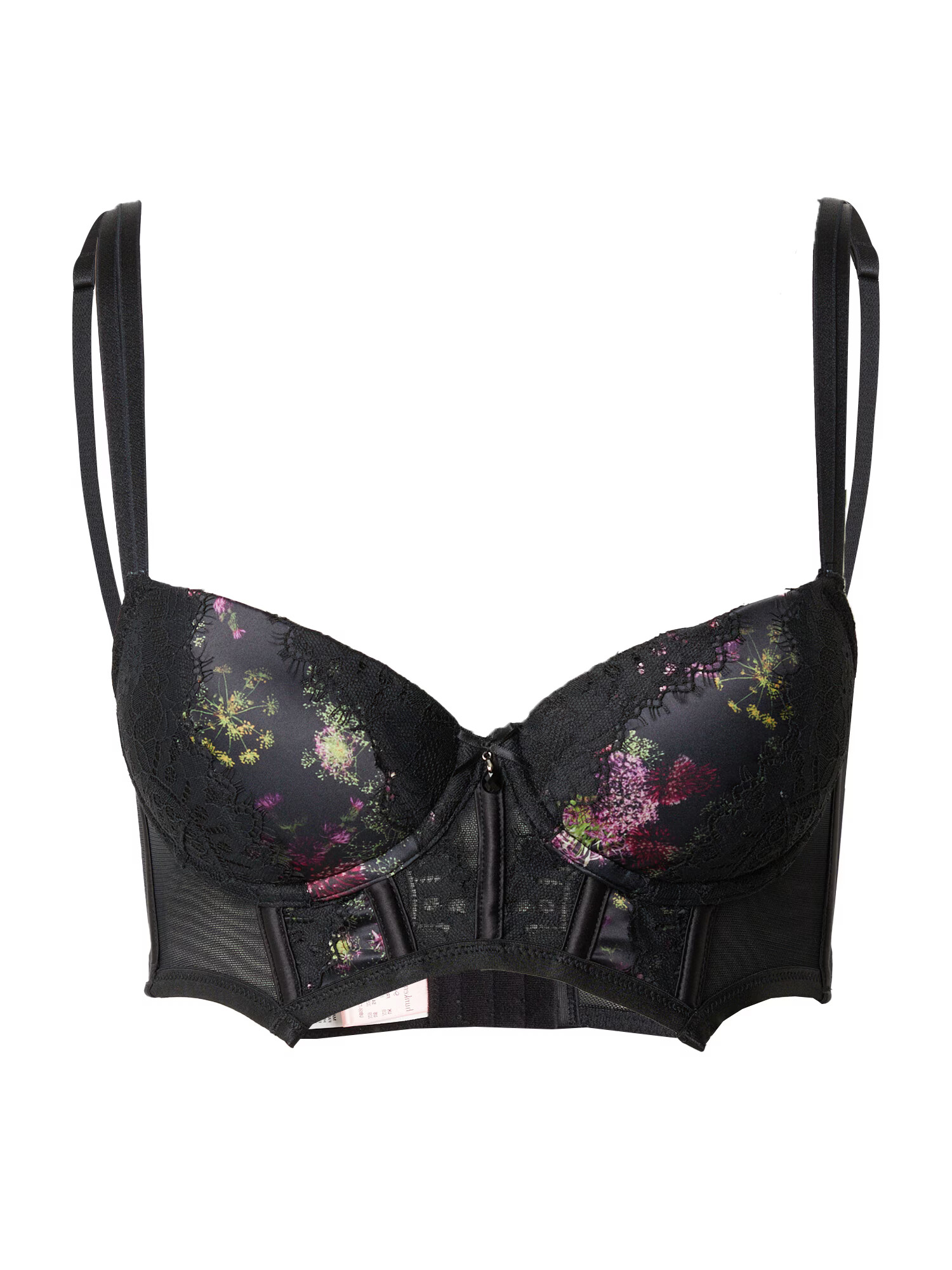 Hunkemöller Sutien 'Amelie' galben / verde / roz / negru - Pled.ro