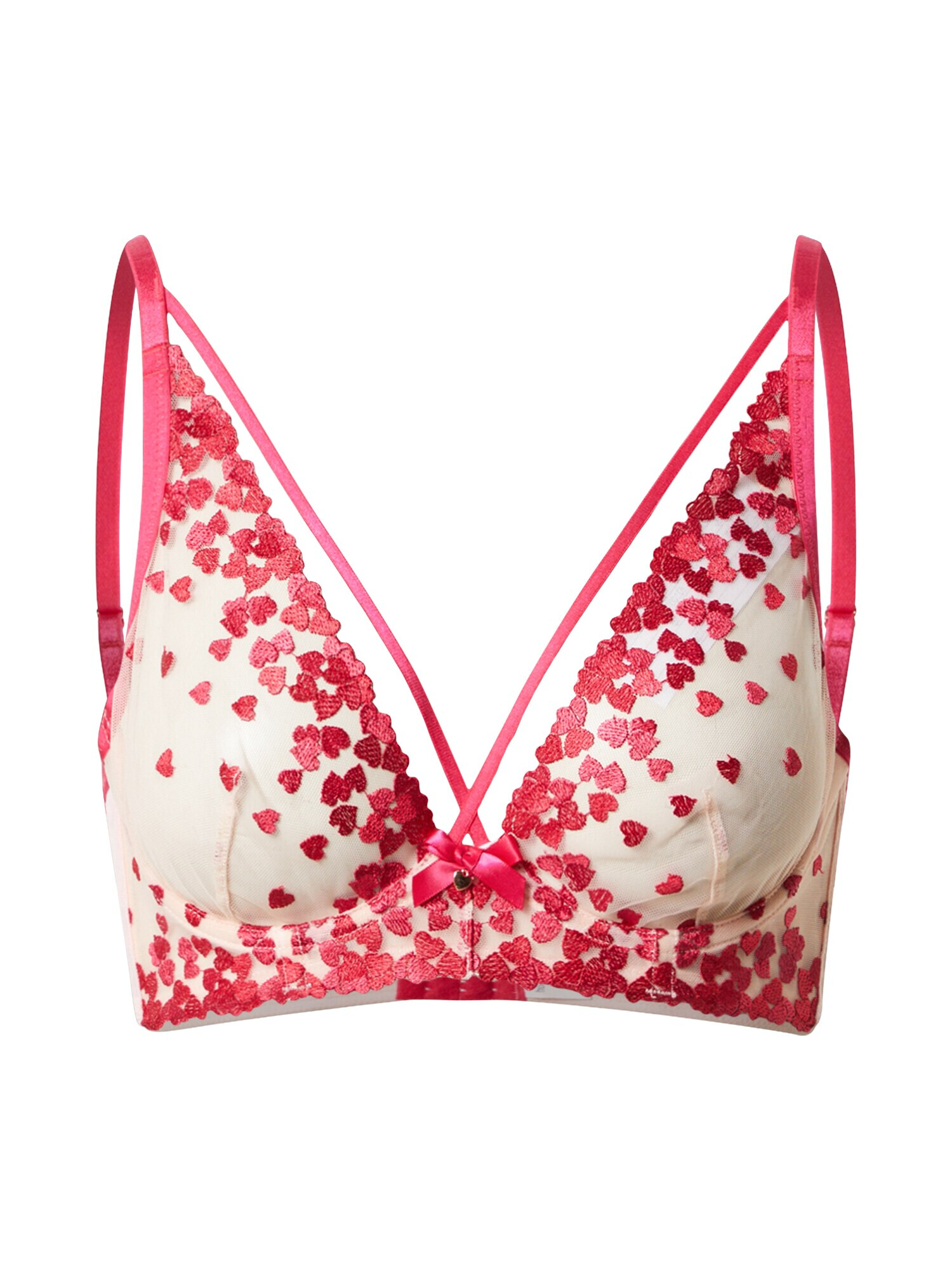 Hunkemöller Sutien 'Amora' ecru / roșu - Pled.ro