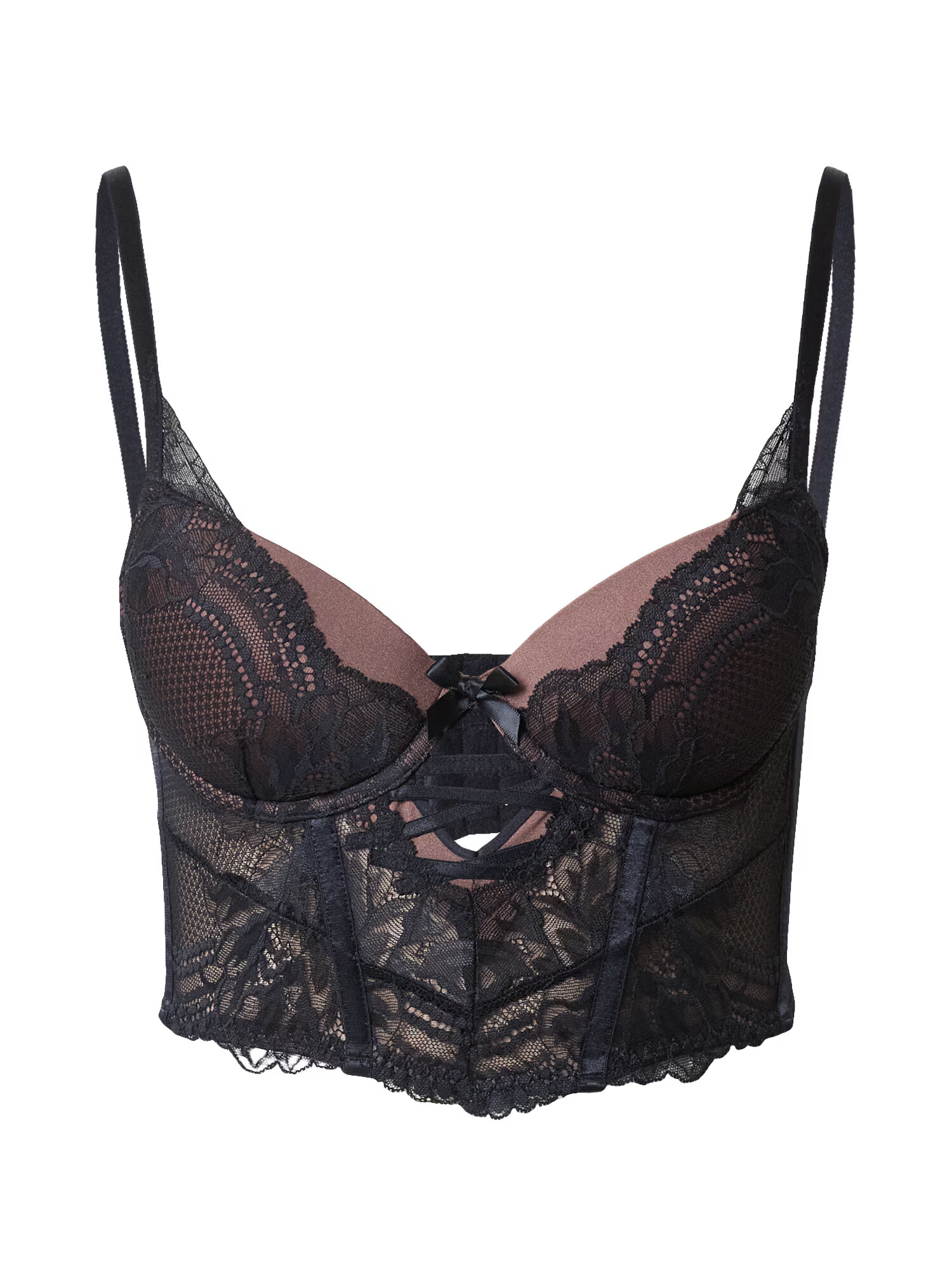 Hunkemöller Sutien 'Kimberley' maro deschis / negru - Pled.ro