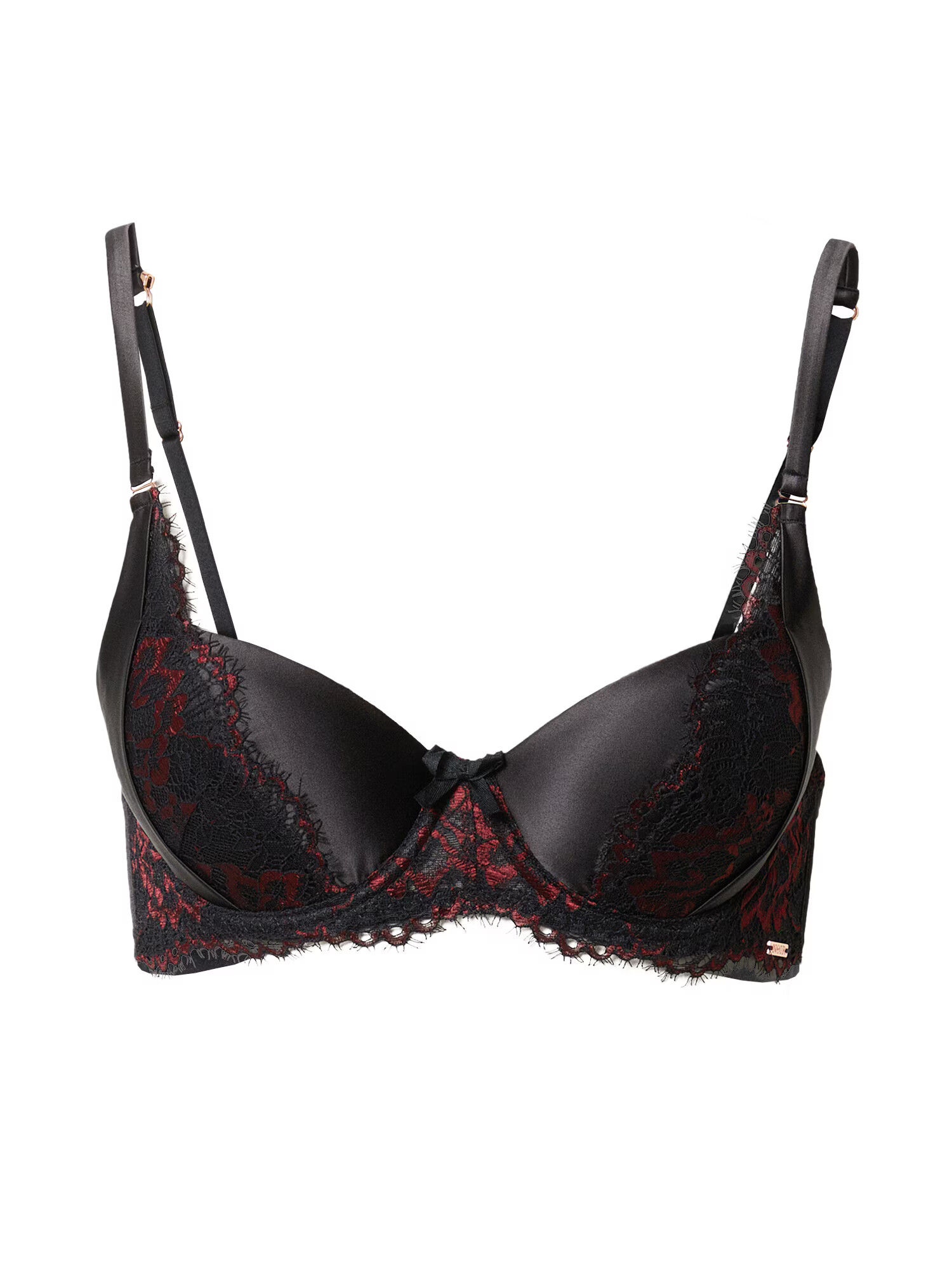 Hunkemöller Sutien roșu vin / negru - Pled.ro