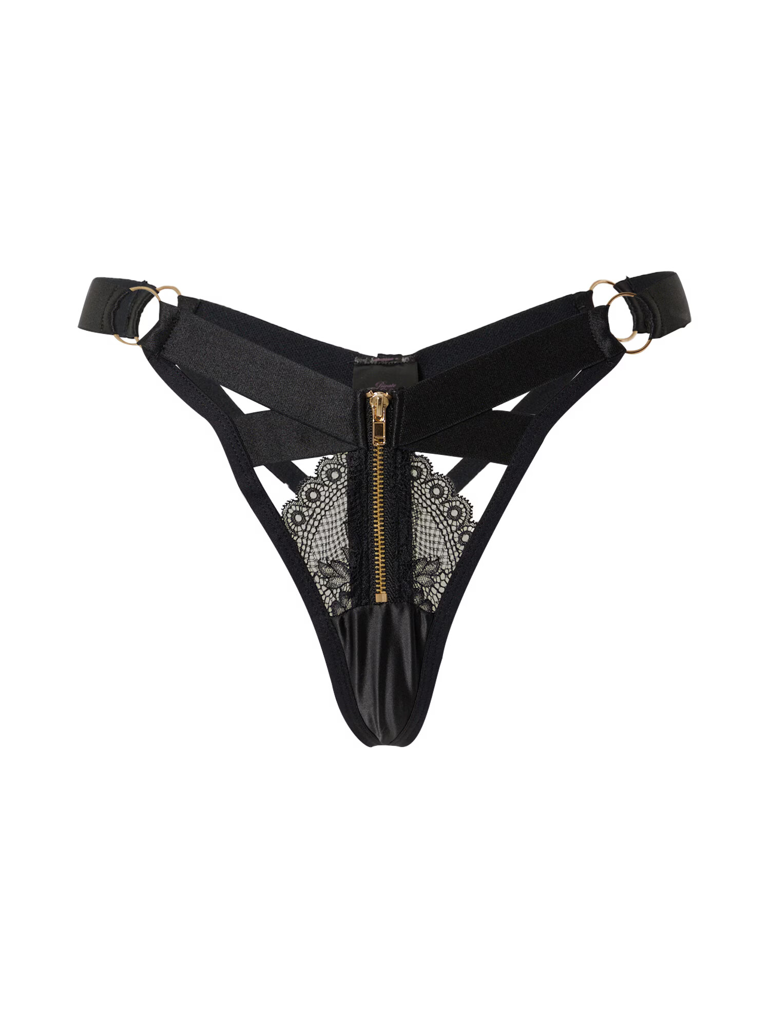 Hunkemöller Tanga 'Clementine' negru - Pled.ro