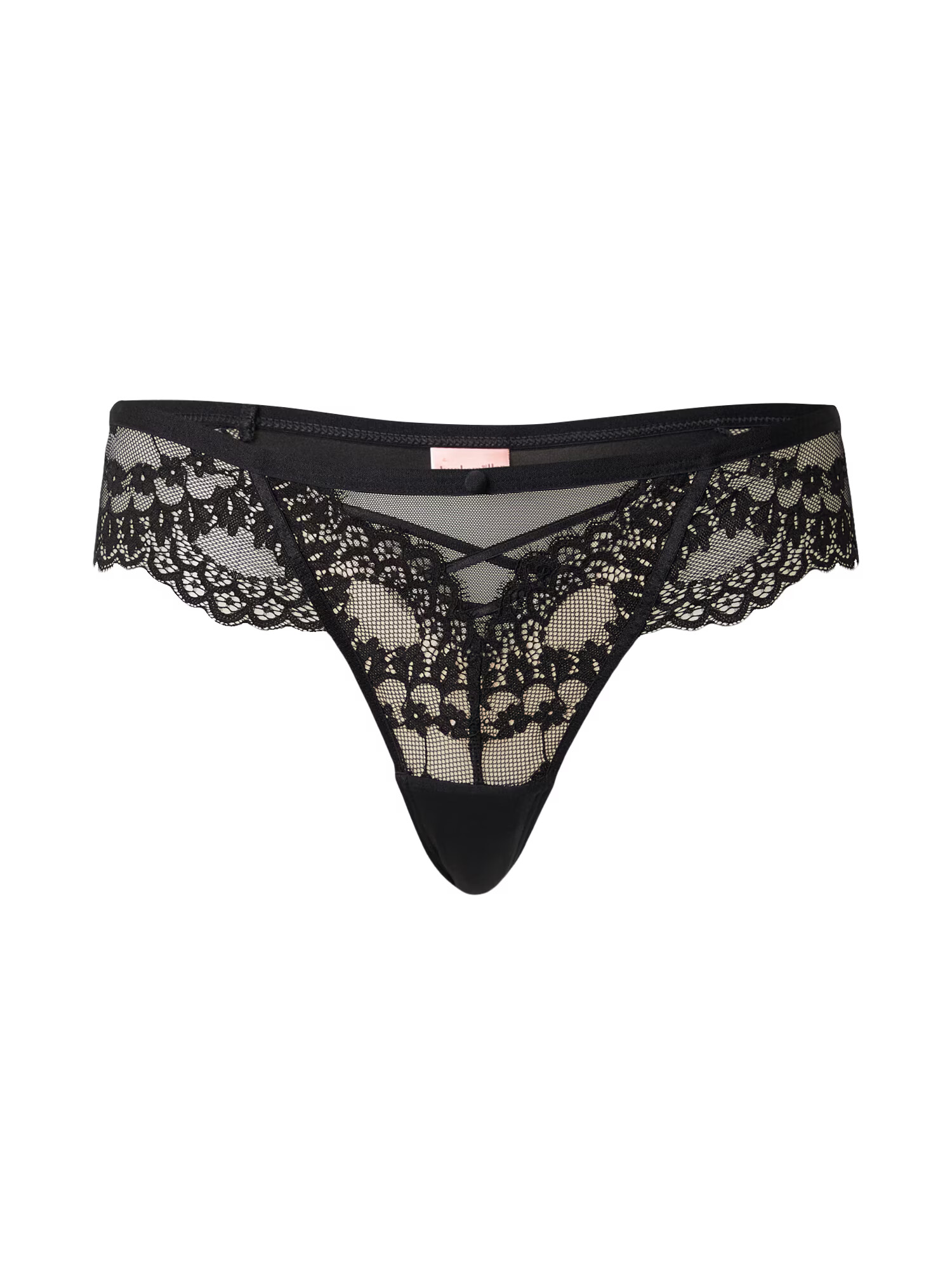 Hunkemöller Tanga 'Daisy' negru - Pled.ro