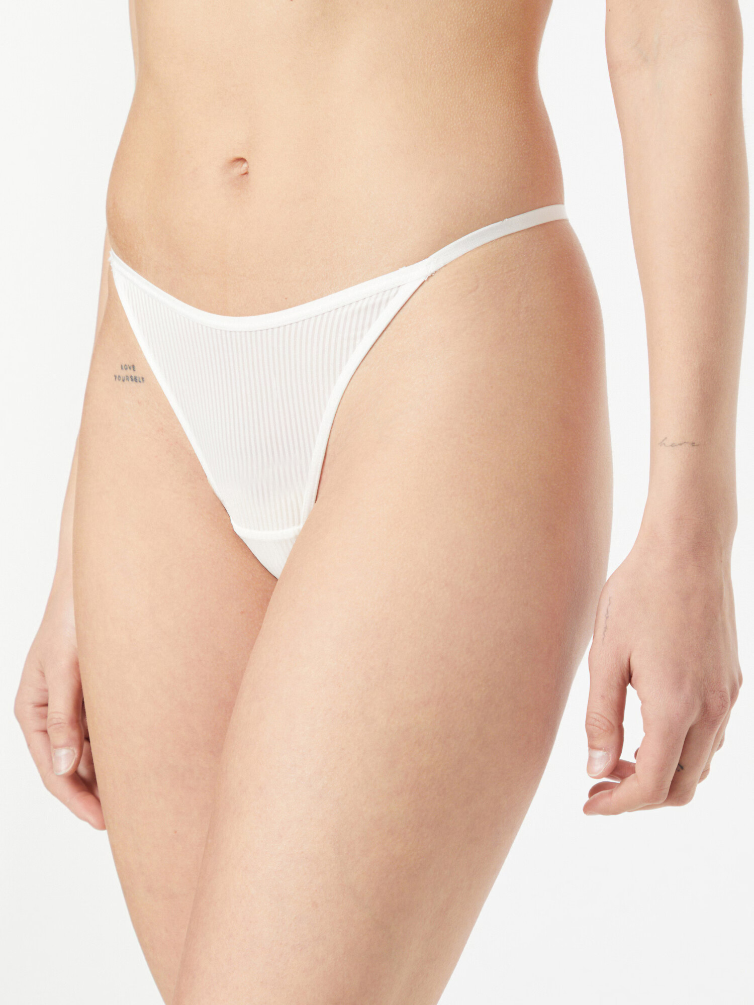 Hunkemöller Tanga 'Kaiden' alb - Pled.ro