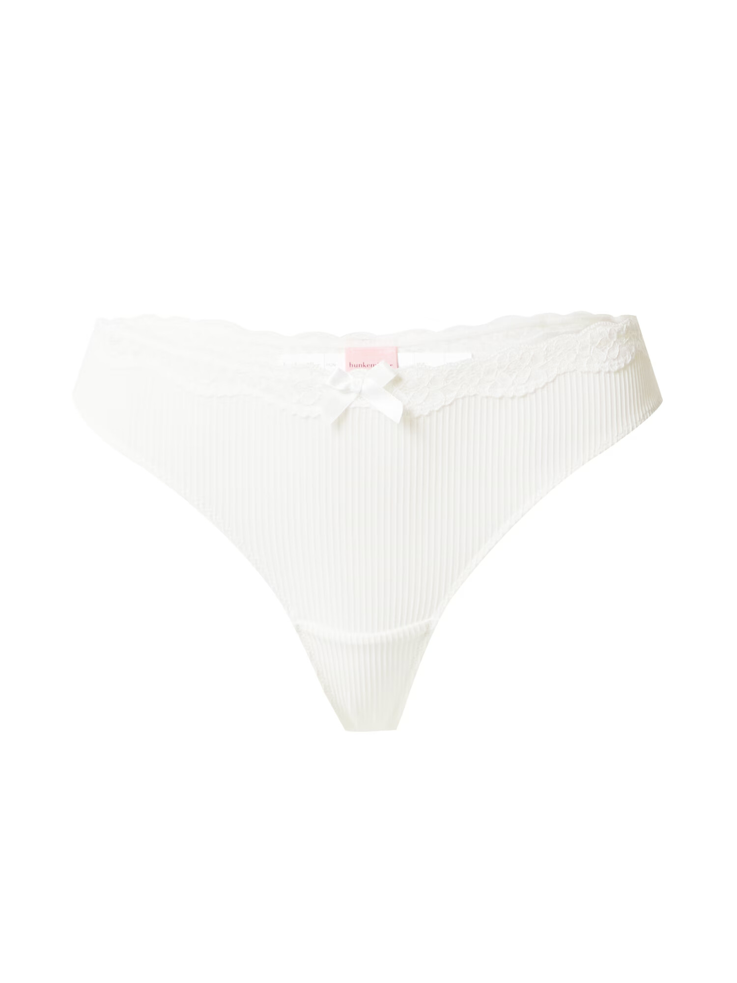 Hunkemöller Tanga 'Lola' alb - Pled.ro