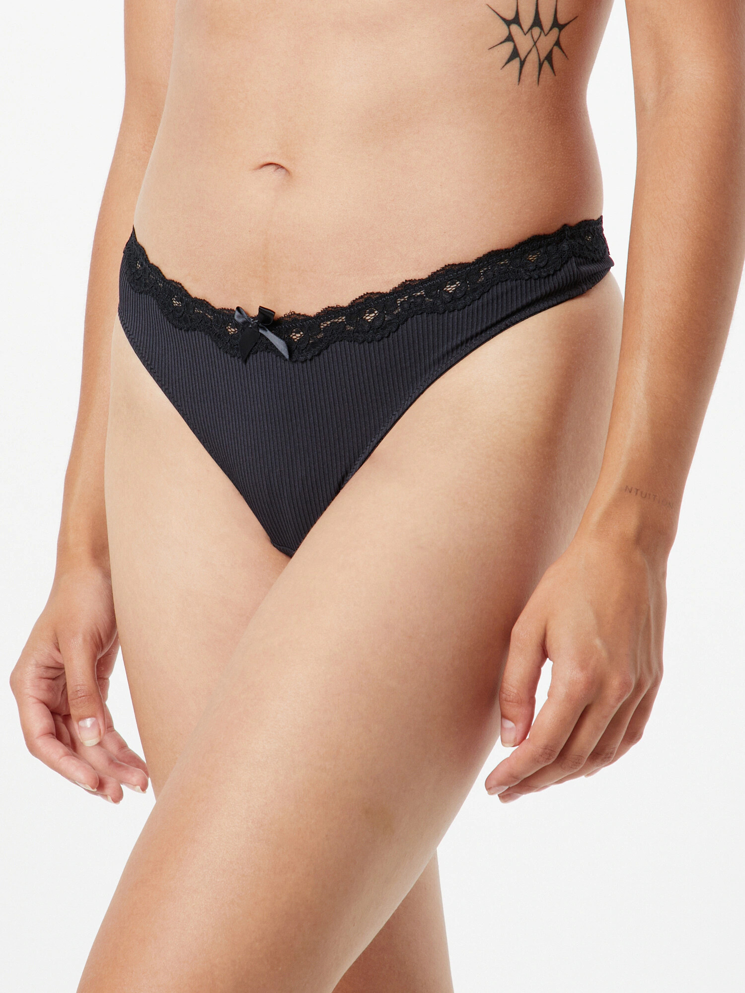 Hunkemöller Tanga 'Lola' negru - Pled.ro