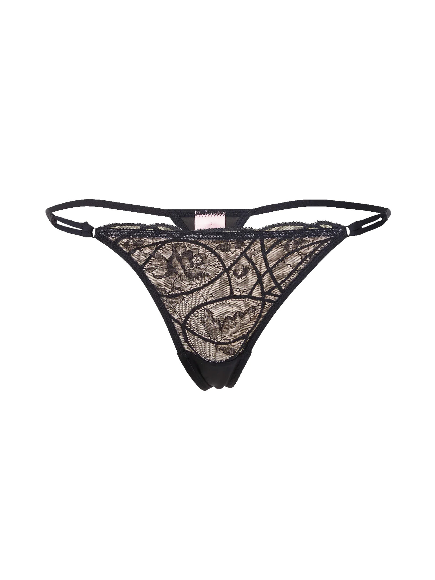 Hunkemöller Tanga 'Luna' bej / negru - Pled.ro