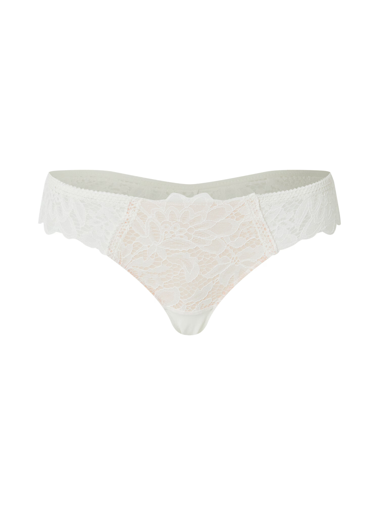 Hunkemöller Tanga 'Shiloh' bej / alb - Pled.ro