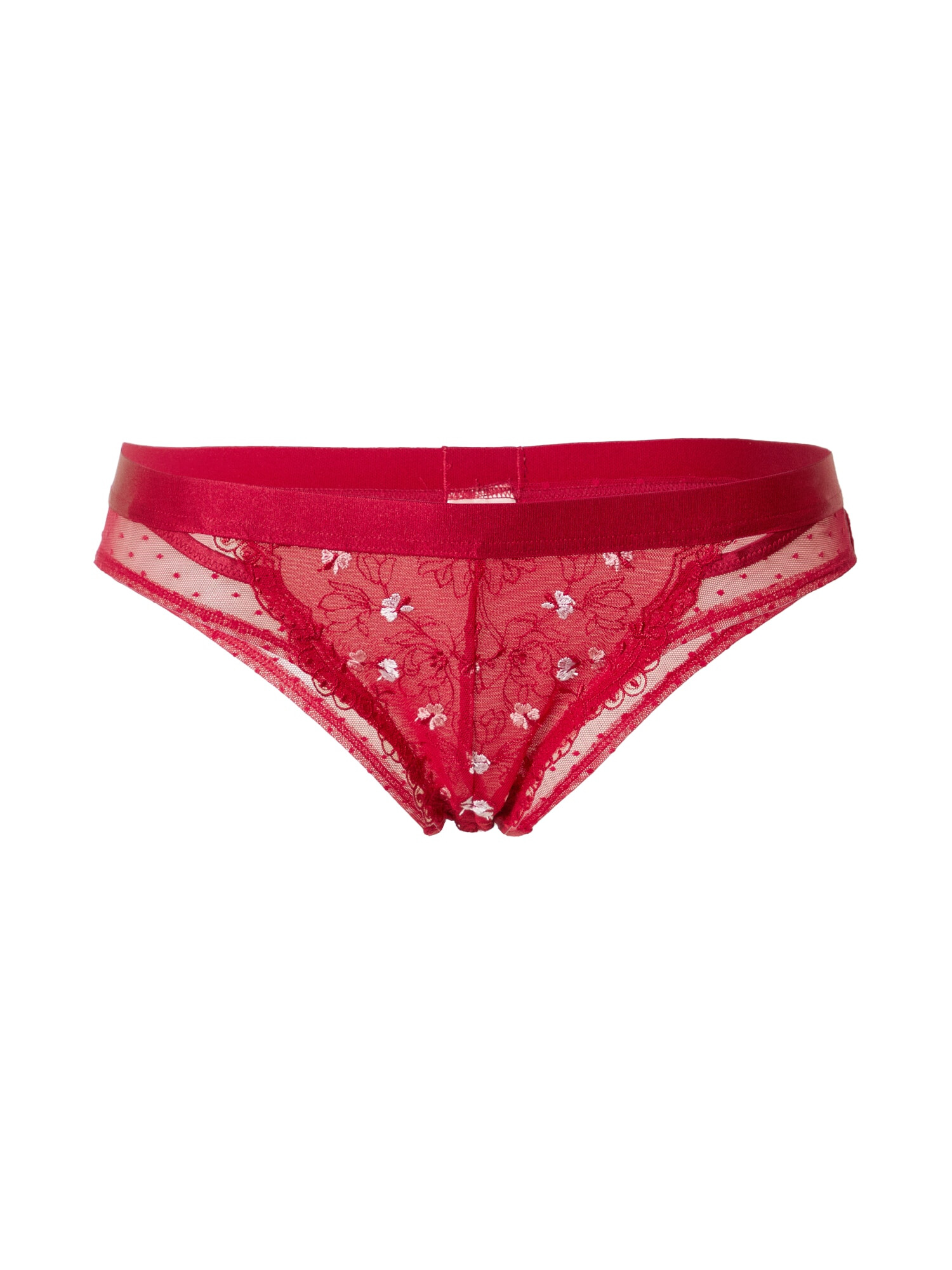 Hunkemöller Tanga 'Violet' roz / roși aprins / alb - Pled.ro