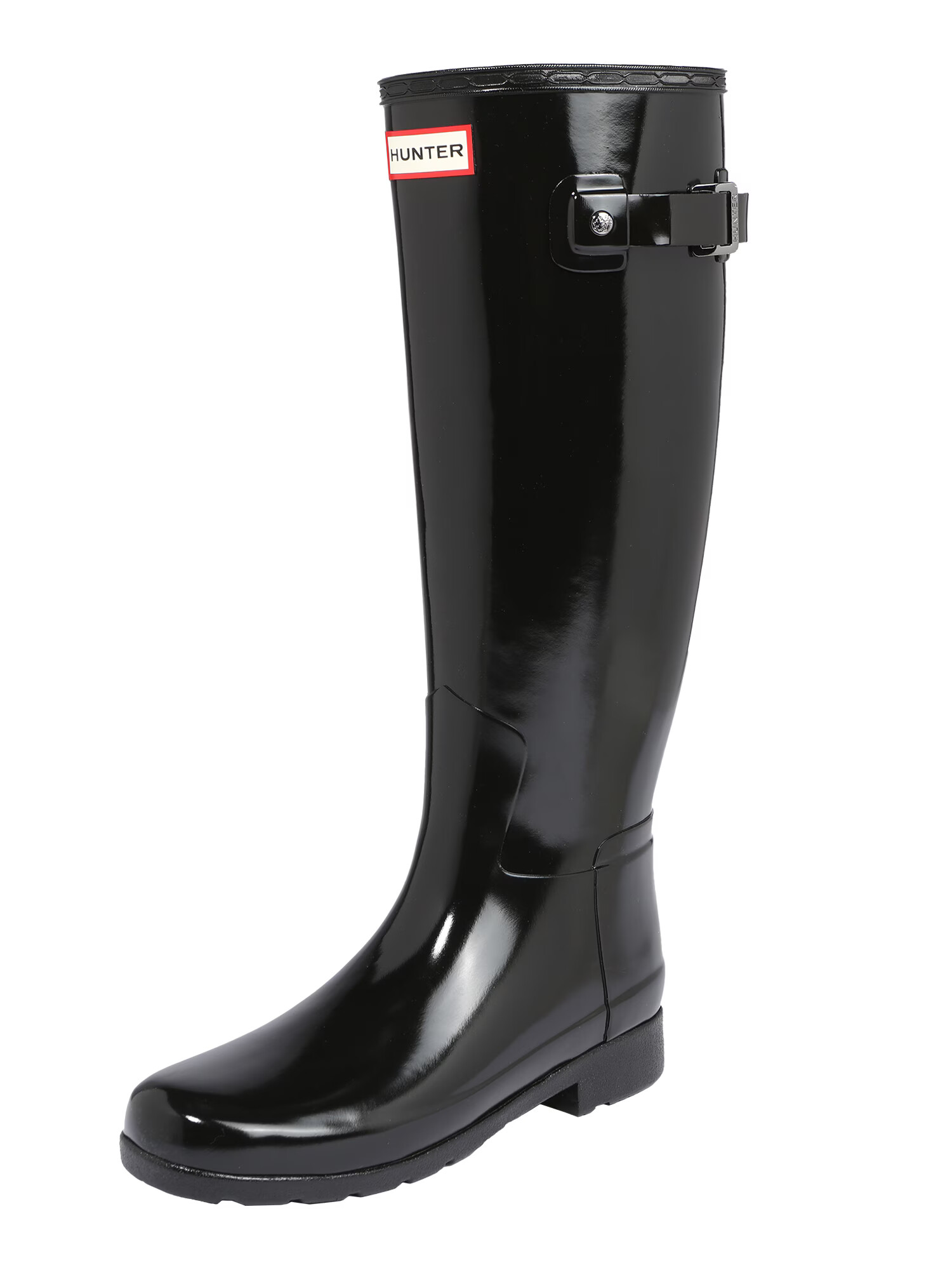 HUNTER Cizme de cauciuc 'WOMENS REFINED TALL GLOSS' negru - Pled.ro