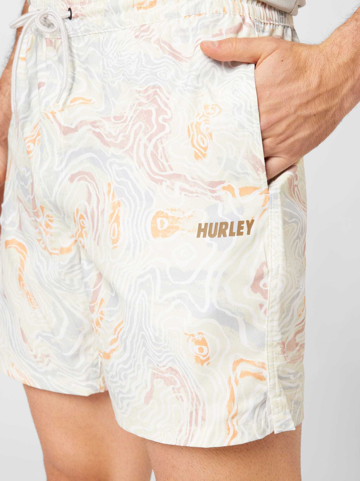 Hurley Pantaloni sport bej / albastru pastel / maro deschis / portocaliu deschis - Pled.ro