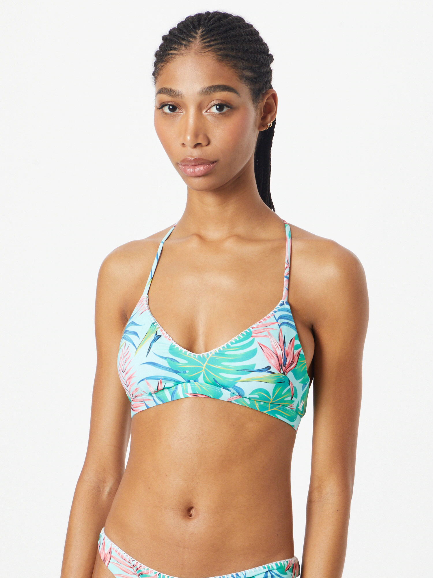 Hurley Sutien de costum de baie sport 'JAVA' albastru aqua / albastru deschis / verde iarbă / roz - Pled.ro