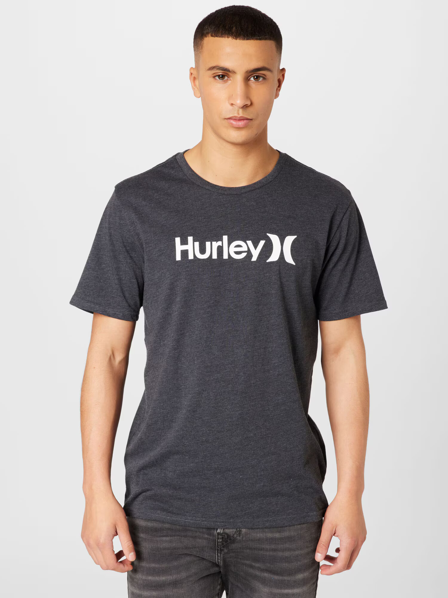 Hurley Tricou funcțional negru amestecat / alb - Pled.ro