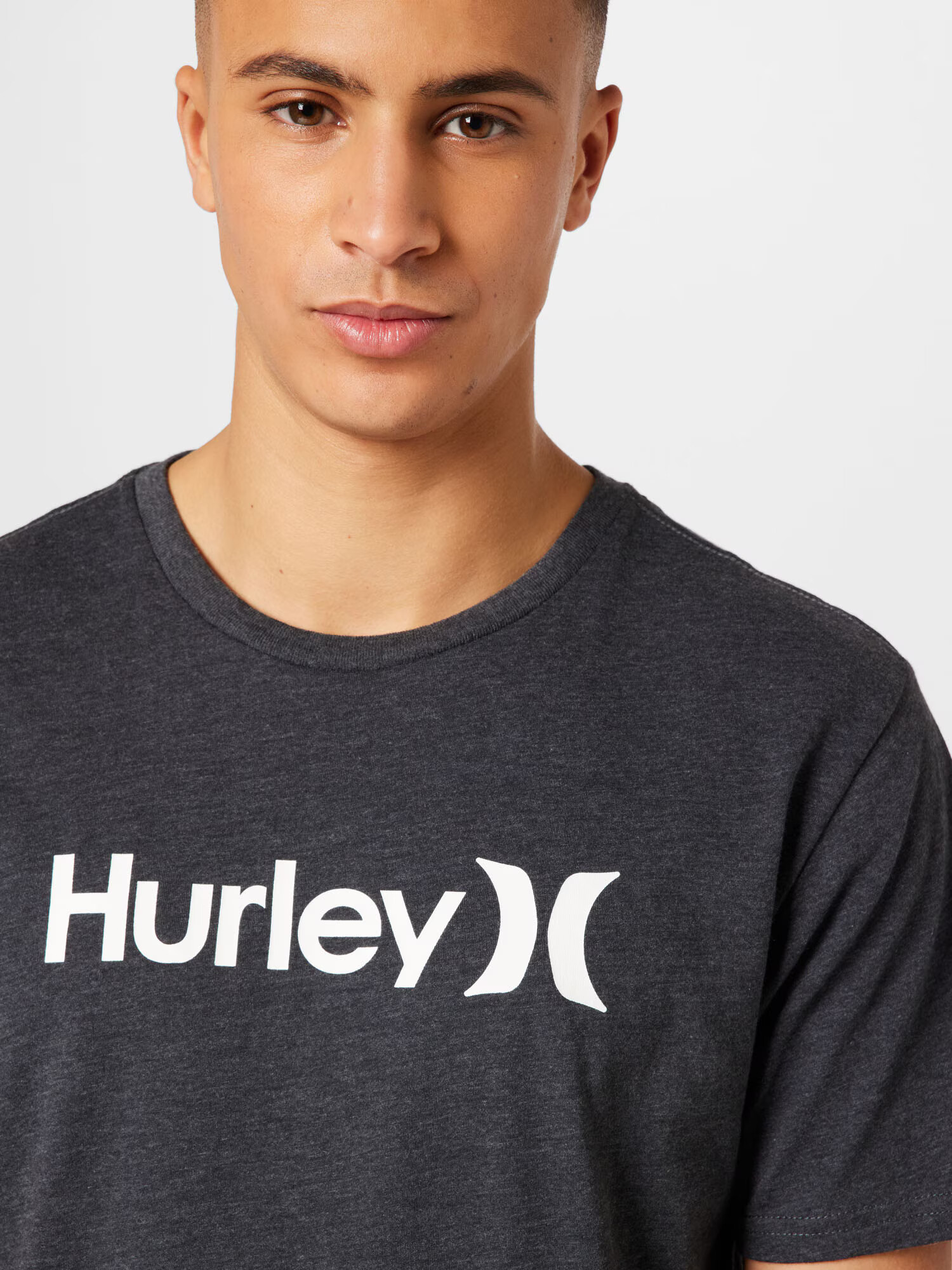 Hurley Tricou funcțional negru amestecat / alb - Pled.ro