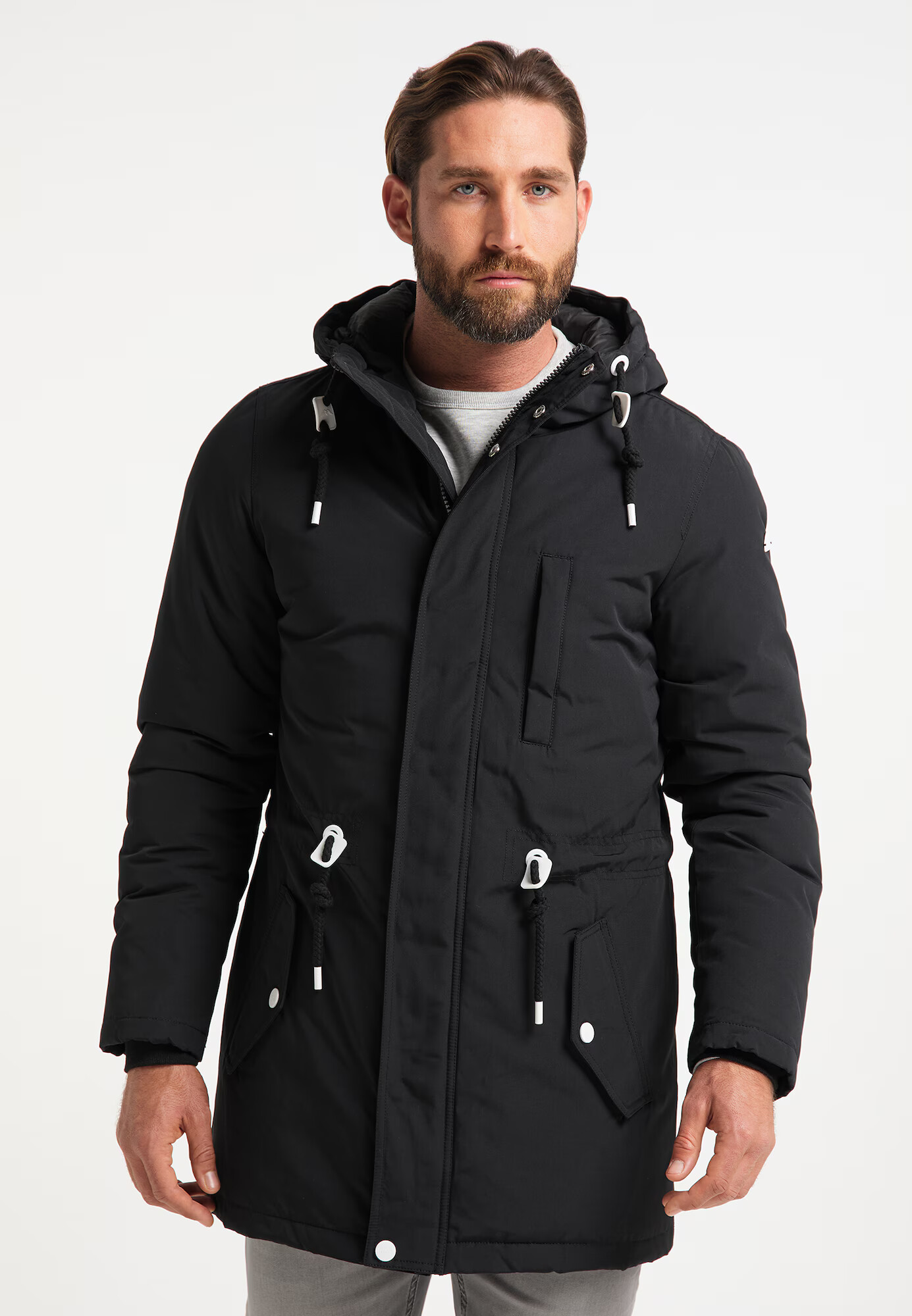 ICEBOUND Parka de iarnă negru / alb - Pled.ro