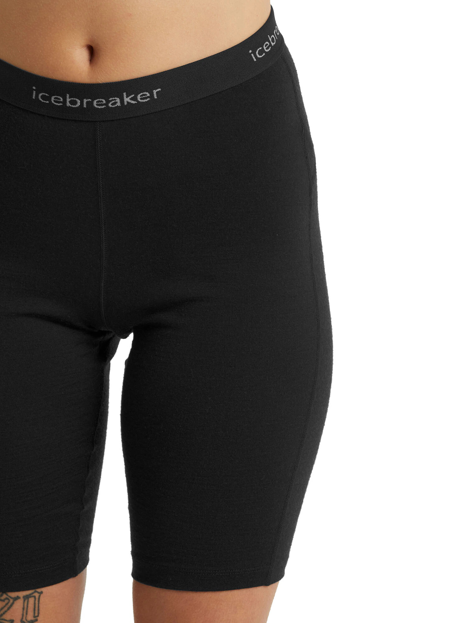 ICEBREAKER Pantaloni sport '200 OASIS' negru / alb - Pled.ro