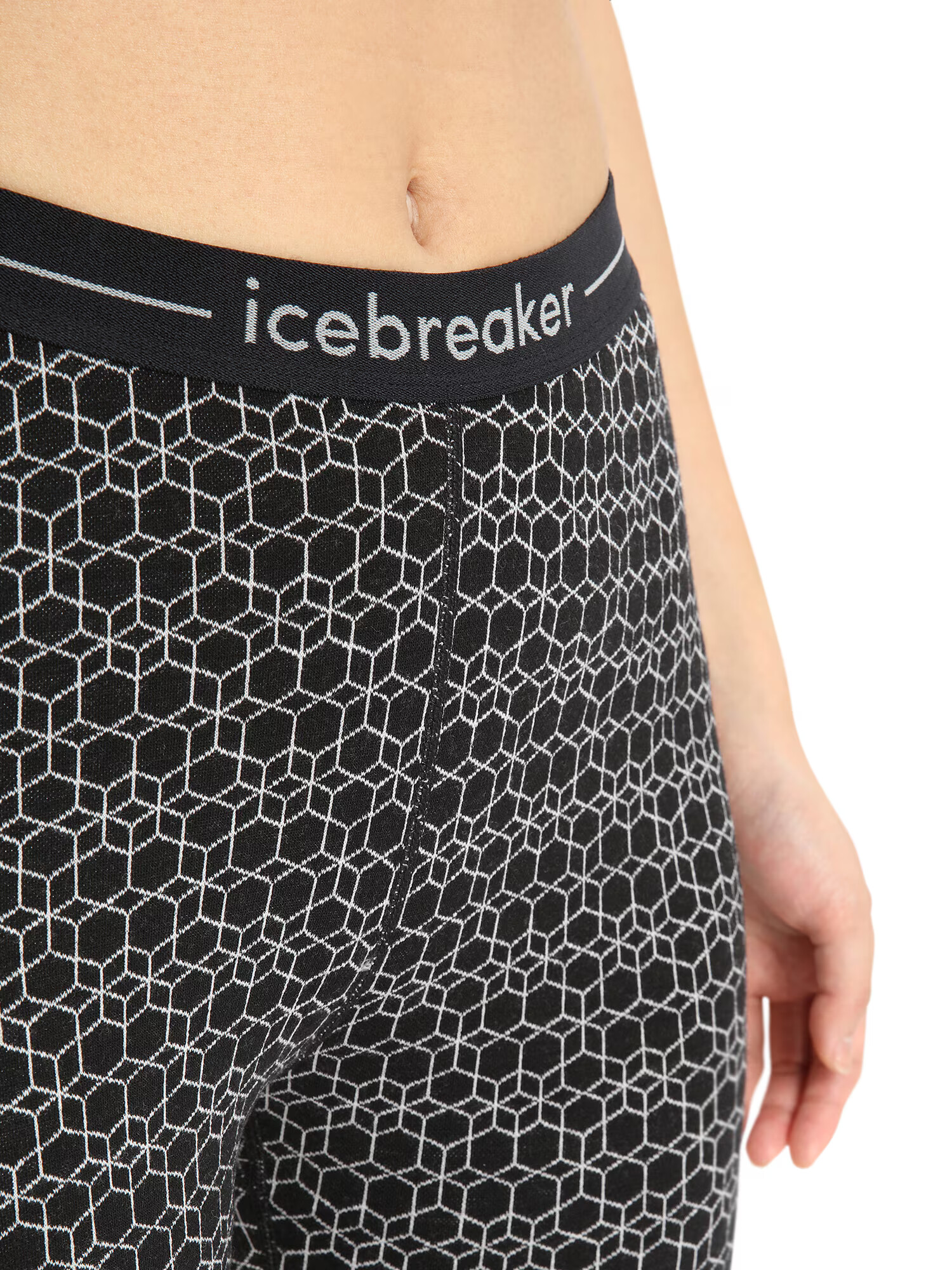 ICEBREAKER Pantaloni sport 'Vertex' negru / alb - Pled.ro