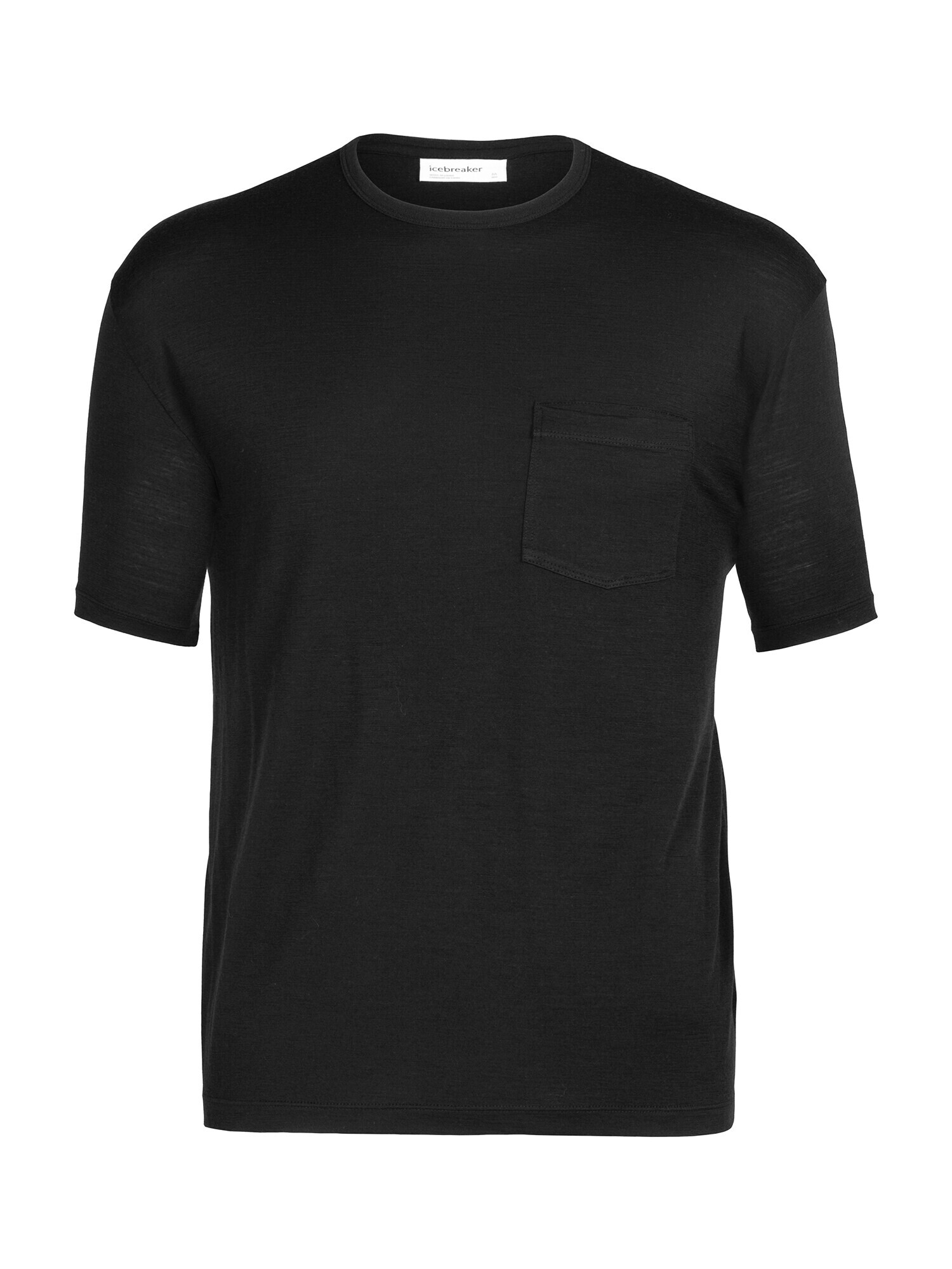 ICEBREAKER Tricou 'M Granary SS Pocket' negru - Pled.ro