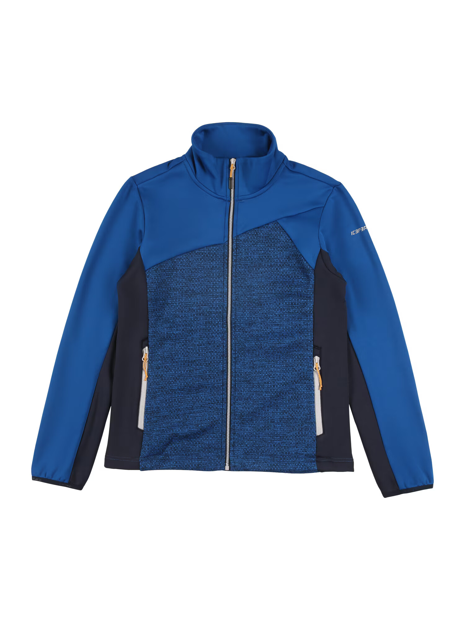 ICEPEAK Bluză cu fermoar sport 'RUMBACH' albastru / bleumarin / portocaliu - Pled.ro